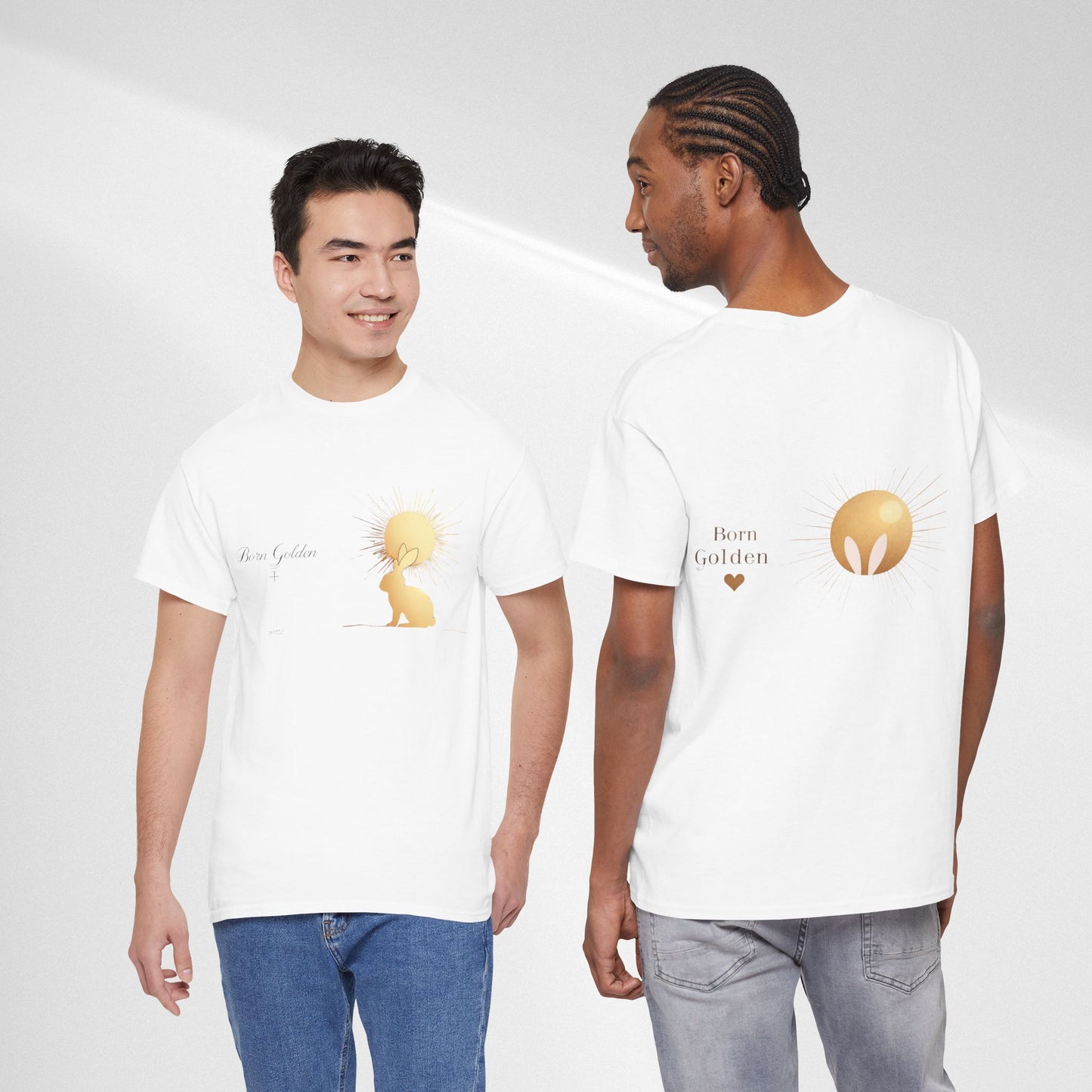 JK Golden Child T-Shirt — 'Born Golden' Cute Kids Illustration Tee