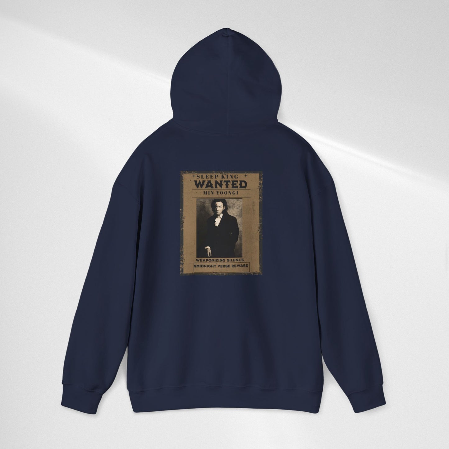 Suga Wanted Poster Hoodie — Vintage 'Wanted' Photo Sweatshirt