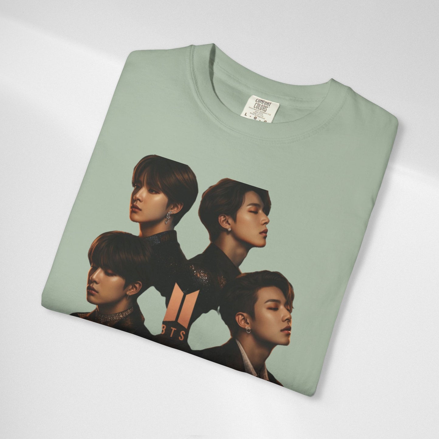 BTS Portrait Collage T-Shirt — Dark Mood Graphic Tee