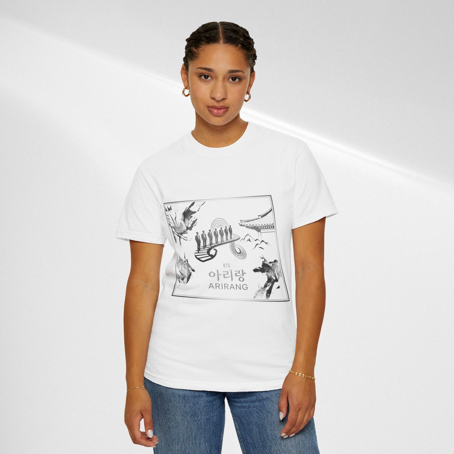 BTS Arirang Graphic T-Shirt — Korean Folklore Illustration Tee