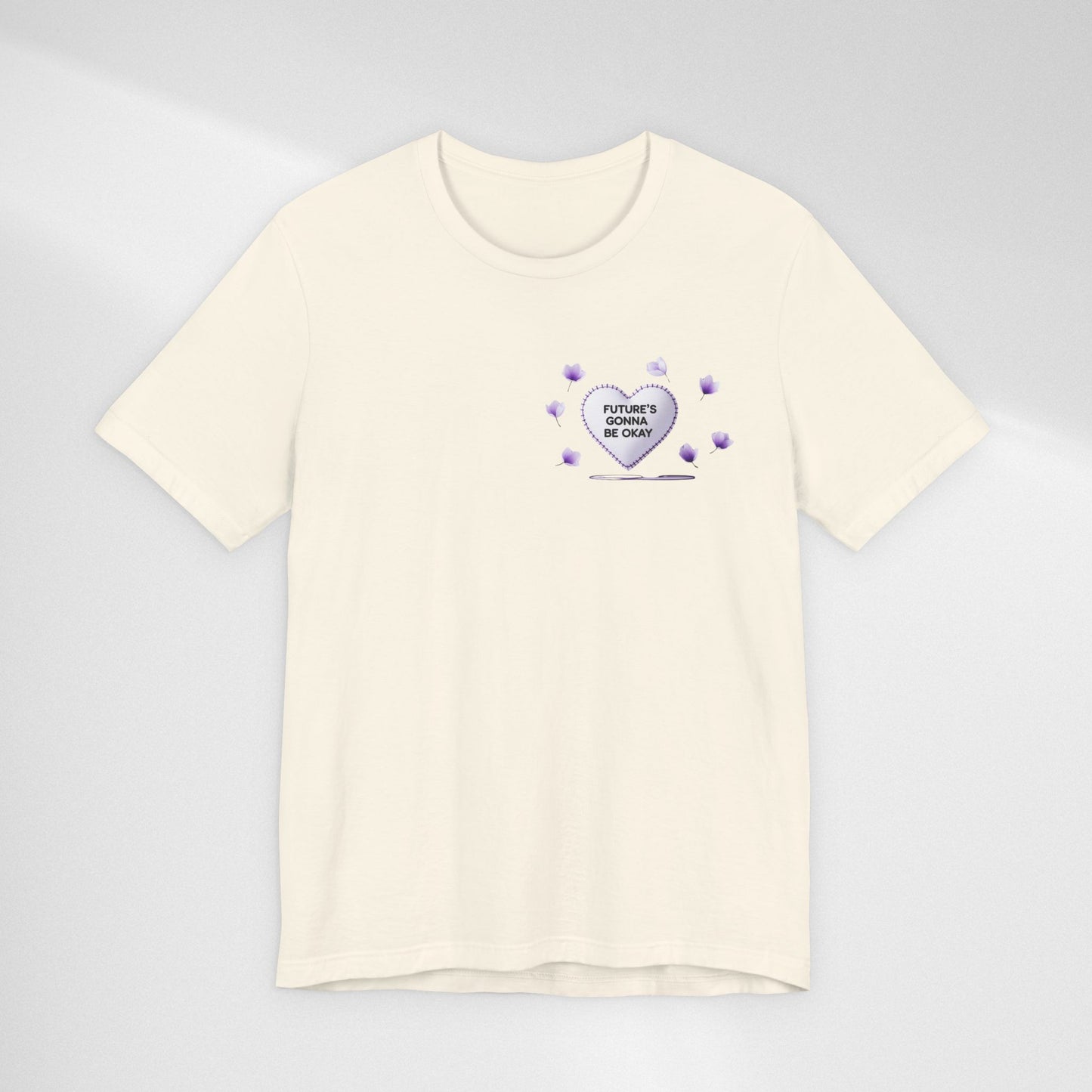 Future's Gonna Be Okay T-Shirt — Purple Heart Positive Graphic Tee