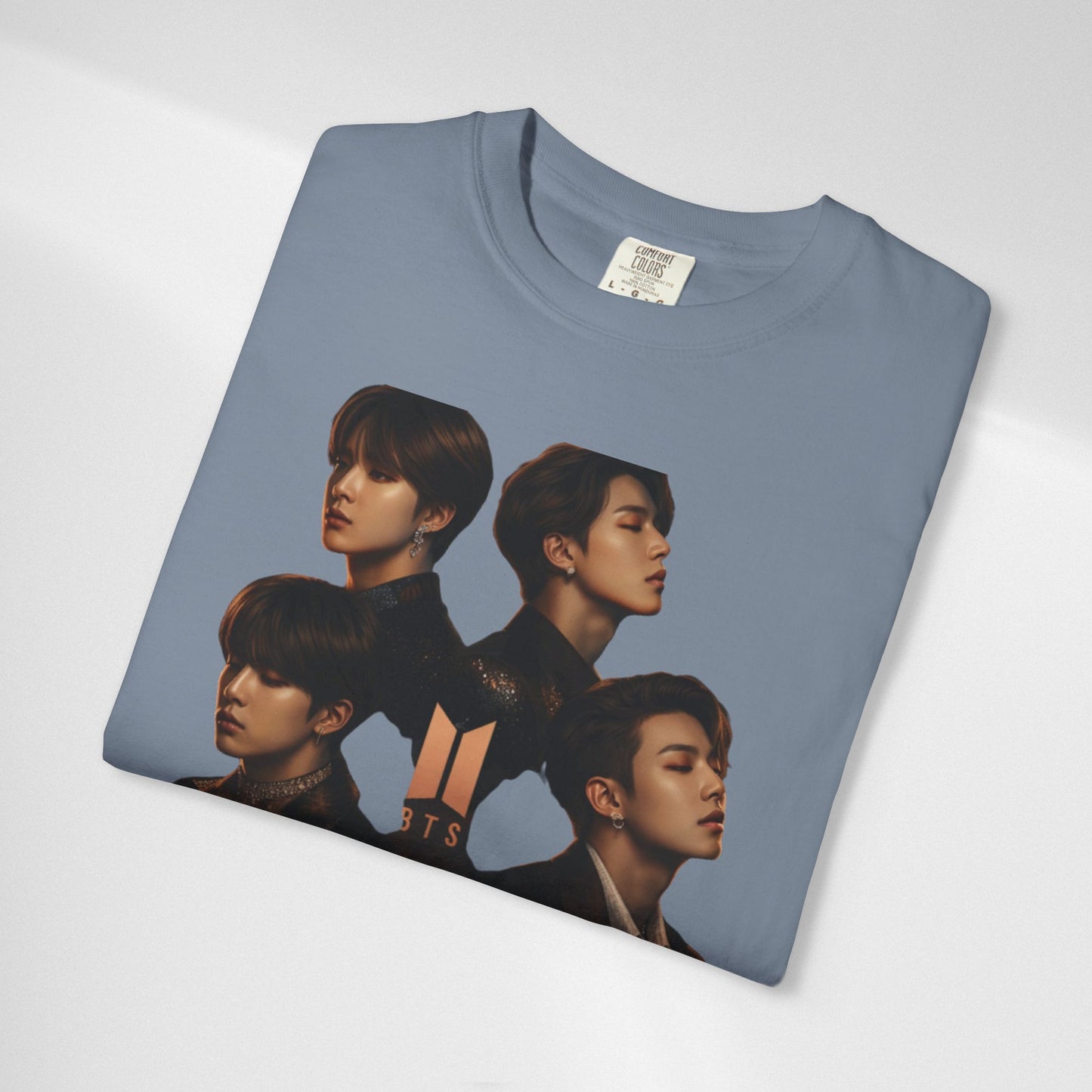 BTS Portrait Collage T-Shirt — Dark Mood Graphic Tee