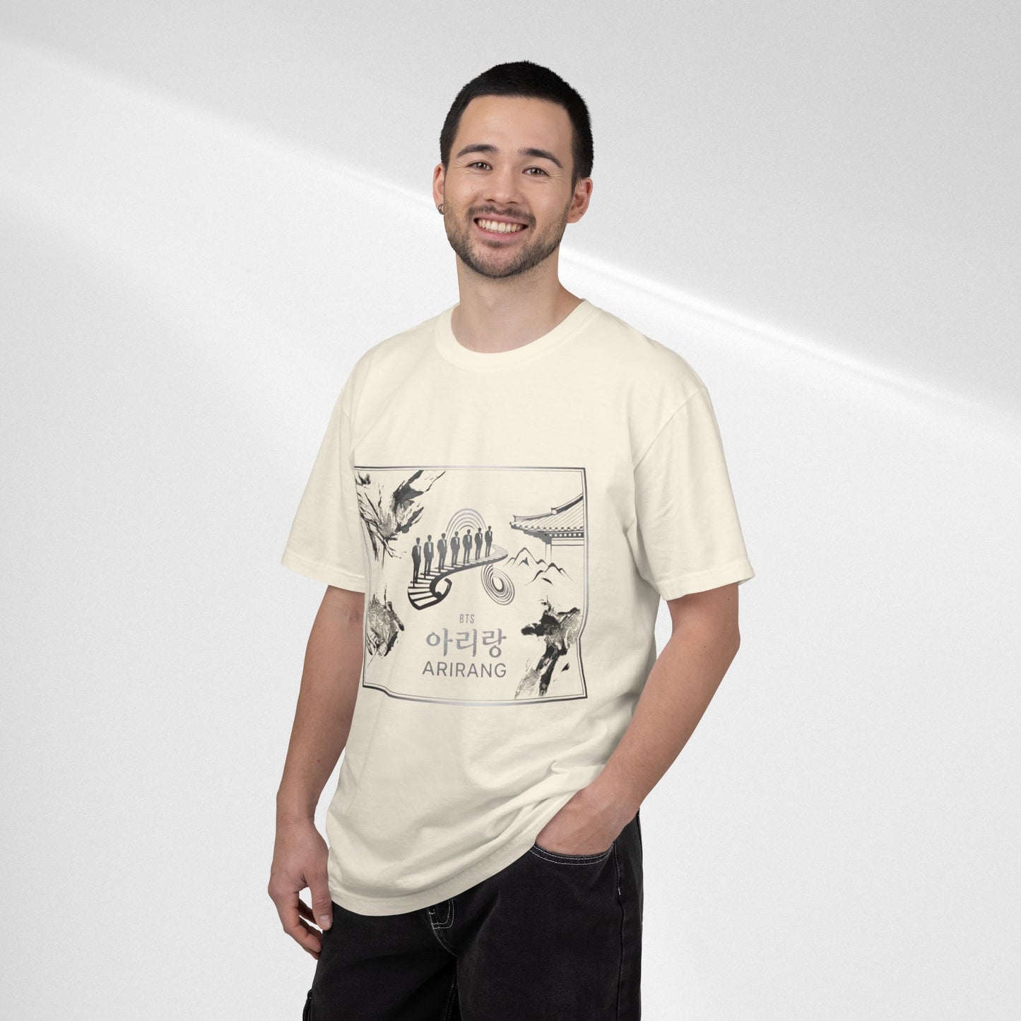 BTS Arirang Graphic T-Shirt — Korean Folklore Illustration Tee