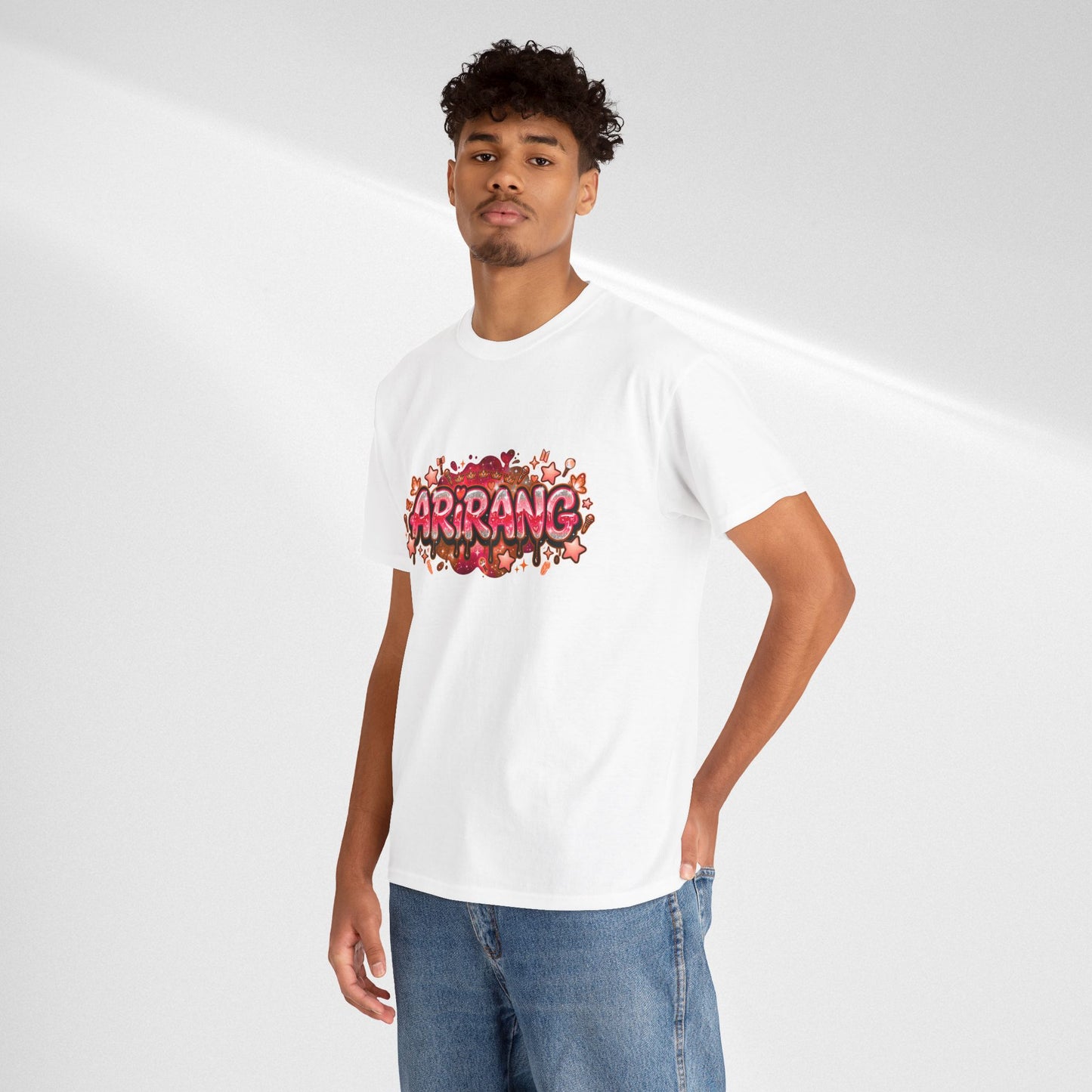 BTS Arirang Floral Graphic Tee - Korean Music Tribute Shirt