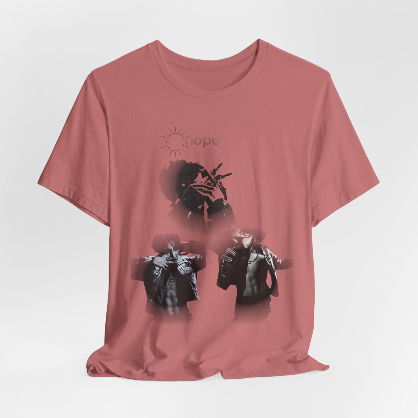 J hope Graphic Tee — Moody Monochrome Portraits
