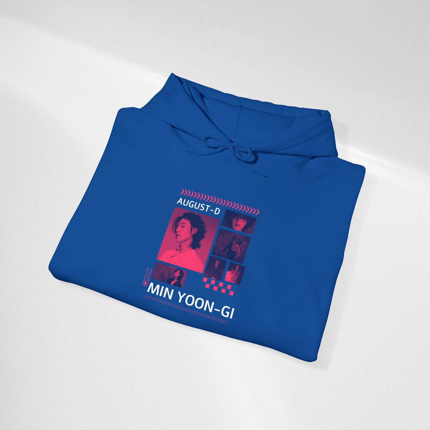 Min Yoon-gi Photo Grid Hoodie — K-Pop Retro Tour Aesthetic