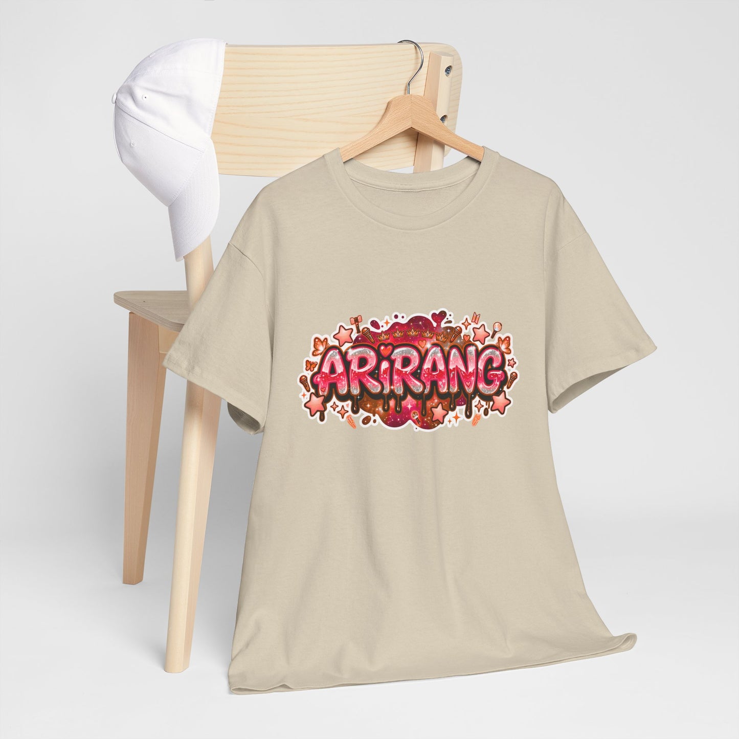 BTS Arirang Floral Graphic Tee - Korean Music Tribute Shirt