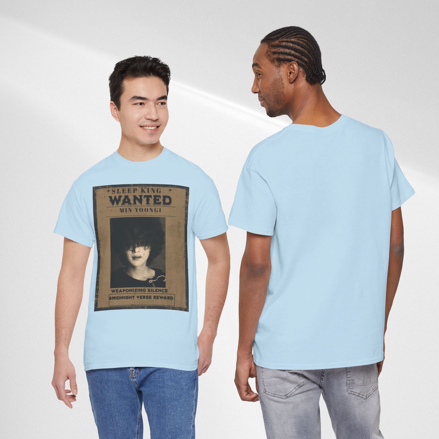 Suga Vintage “Sleeping Wanted” Retro Poster T-Shirt