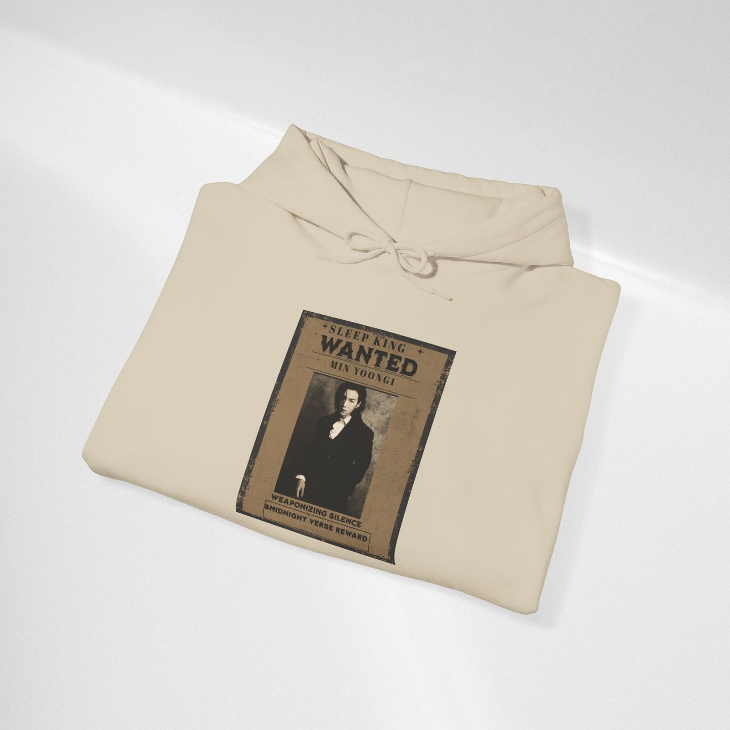 Suga Wanted Poster Hoodie — Vintage 'Wanted' Photo Sweatshirt