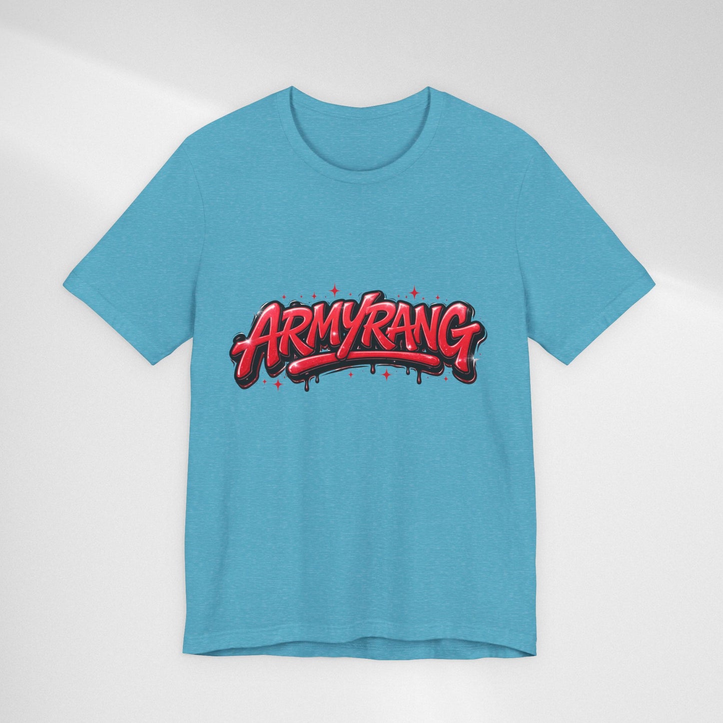 BTS T-Shirt — 'ARMYRANG' Red Graffiti Logo Tee