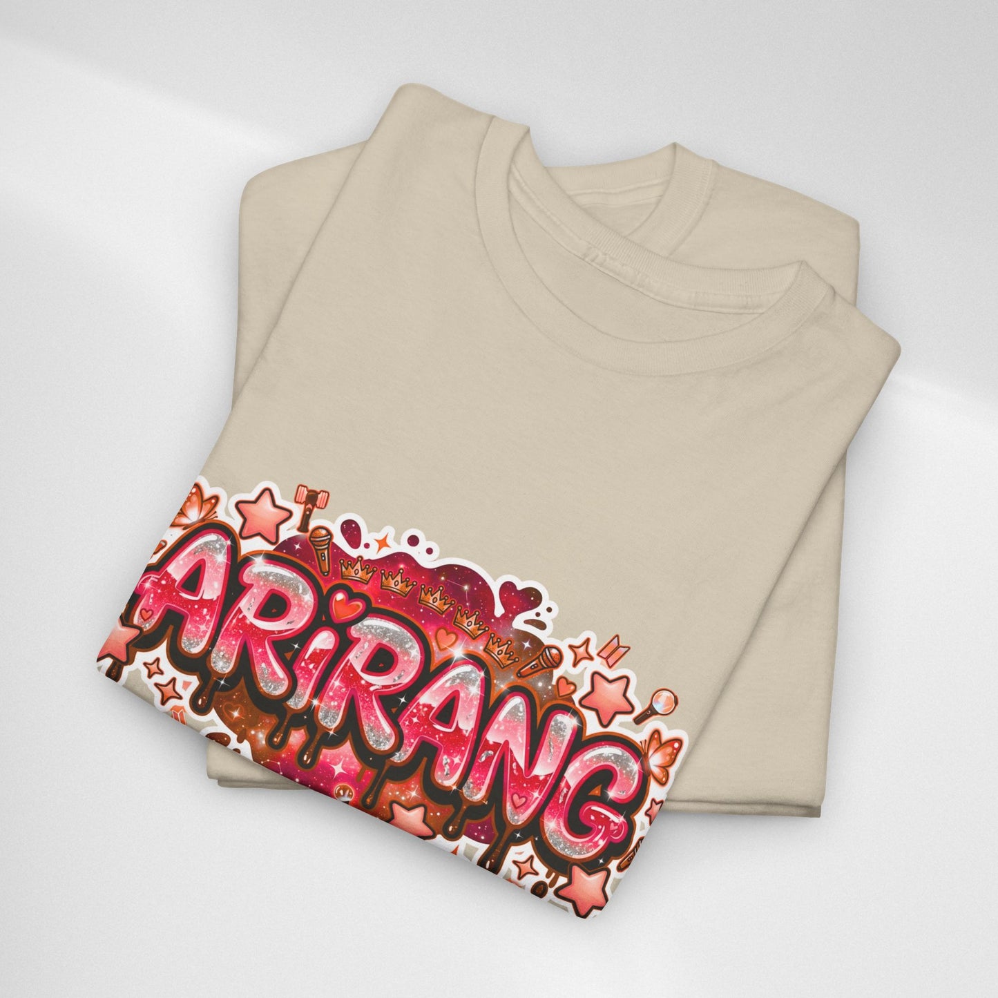 BTS Arirang Floral Graphic Tee - Korean Music Tribute Shirt
