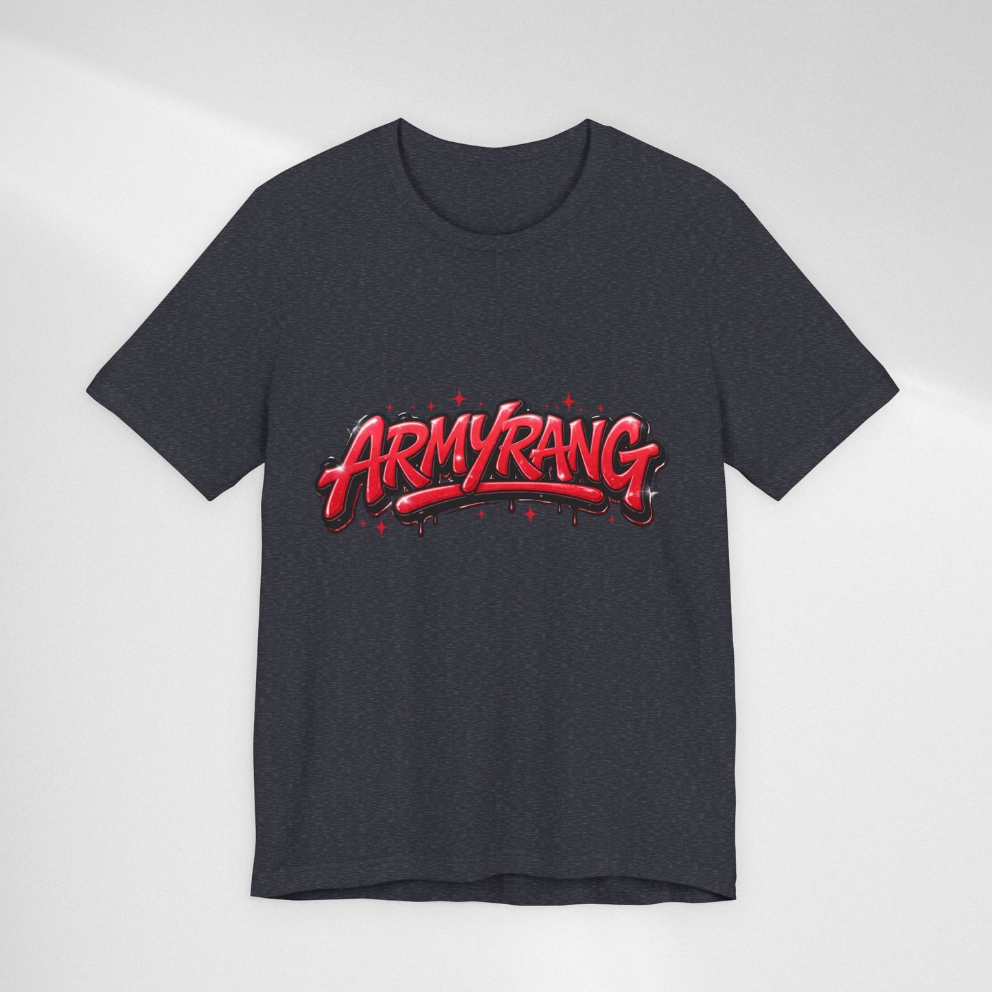 BTS T-Shirt — 'ARMYRANG' Red Graffiti Logo Tee