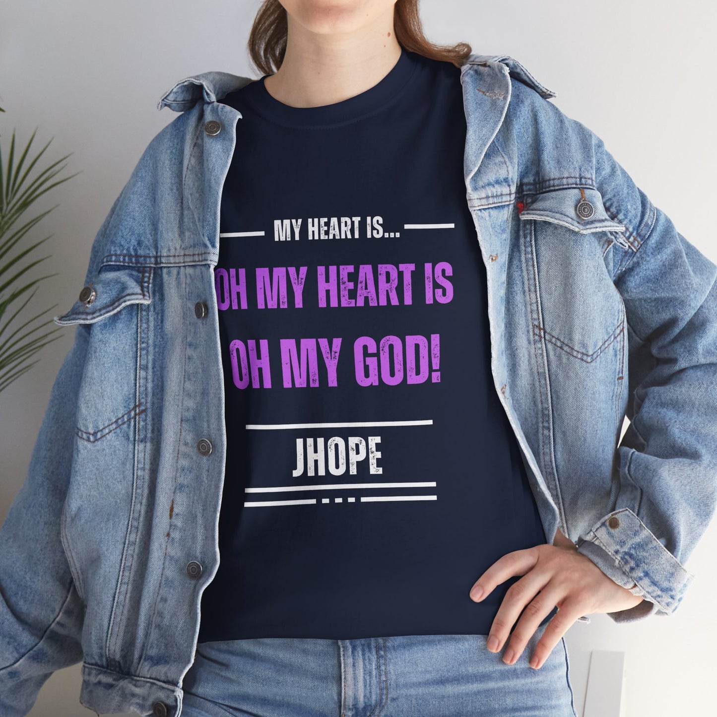 Graphic Tee — "Oh My Heart Is Oh My God!" J-Hope Fan Shirt