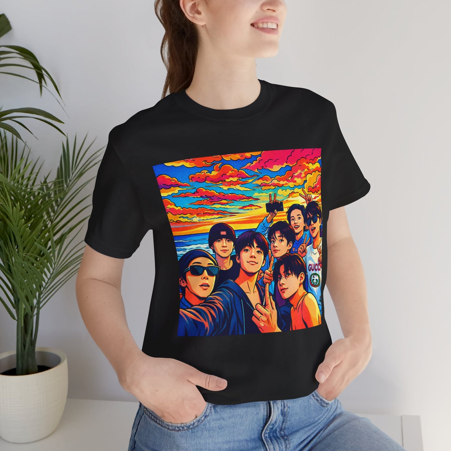 BTS Vibrant Sunset Group Portrait Tee