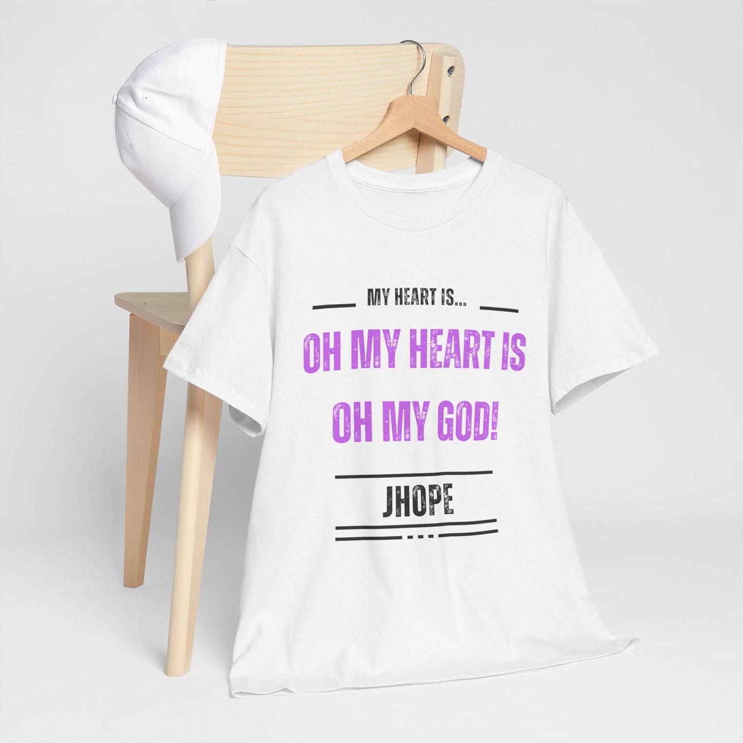 Graphic Tee — "Oh My Heart Is Oh My God!" J-Hope Fan Shirt