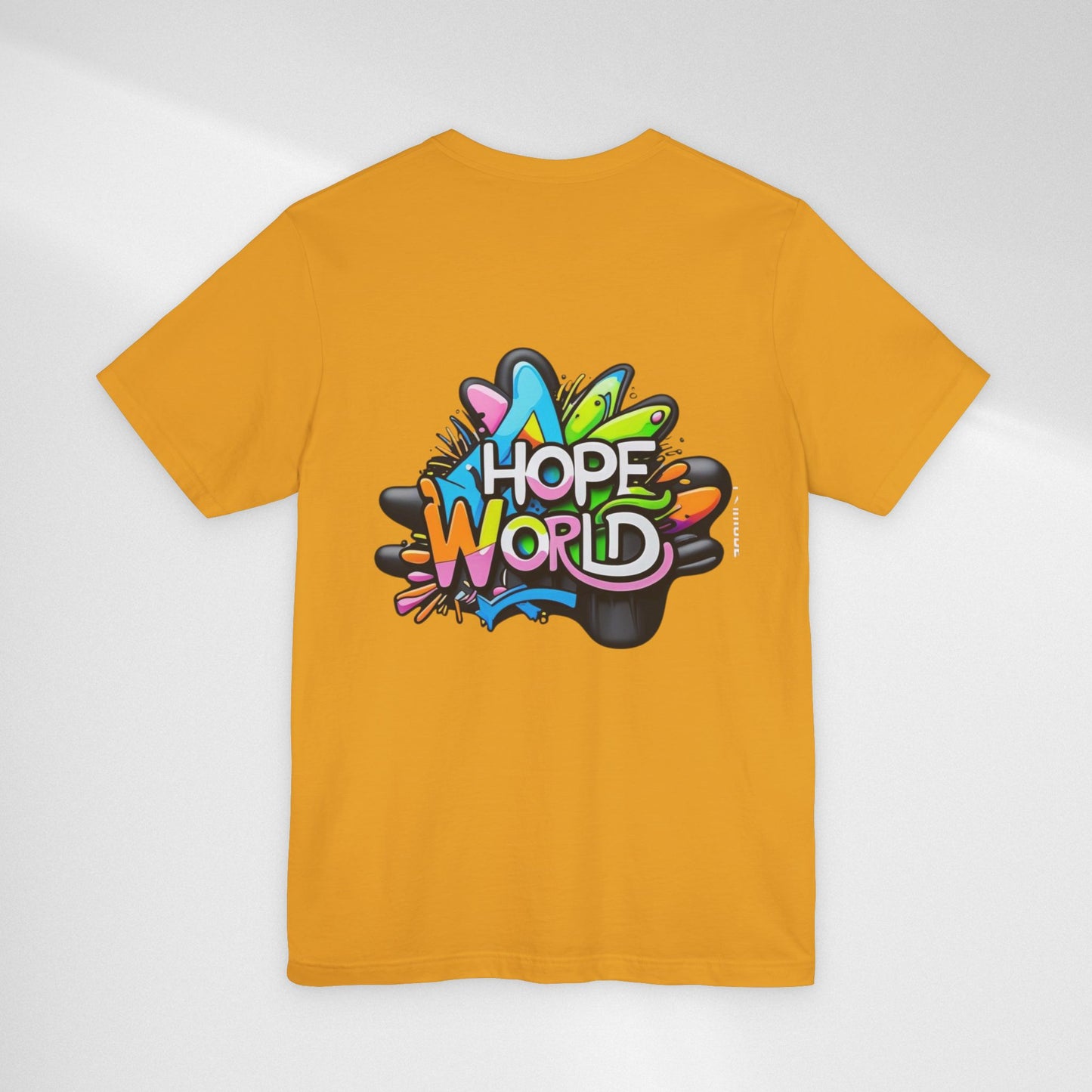 Hope World Graphic Tee — Colorful Graffiti BTS-Inspired Shirt