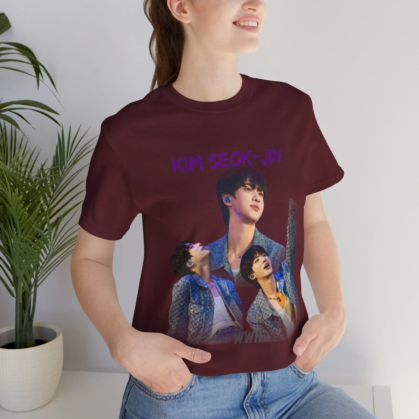 K-Pop Idol Photo Tee — 'Kim Seok-Jin' Graphic T-Shirt