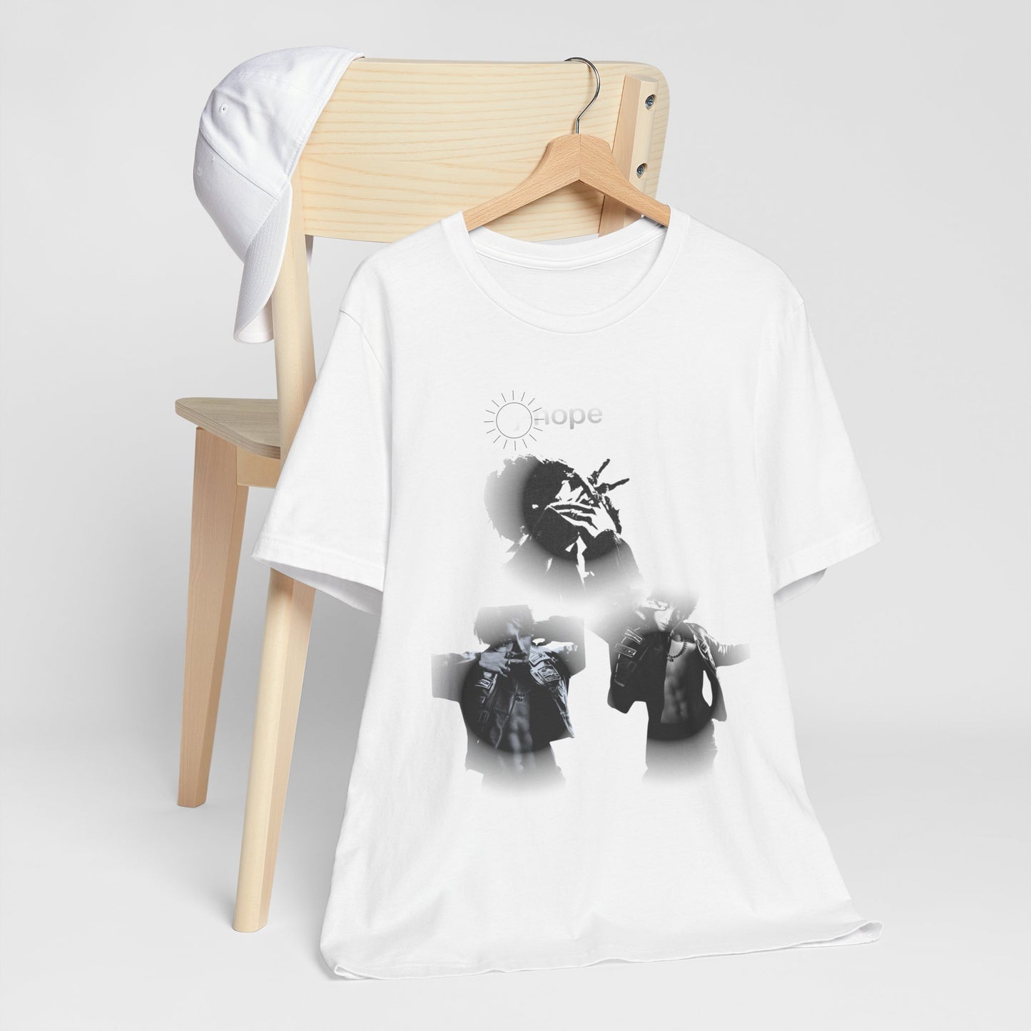 J hope Graphic Tee — Moody Monochrome Portraits