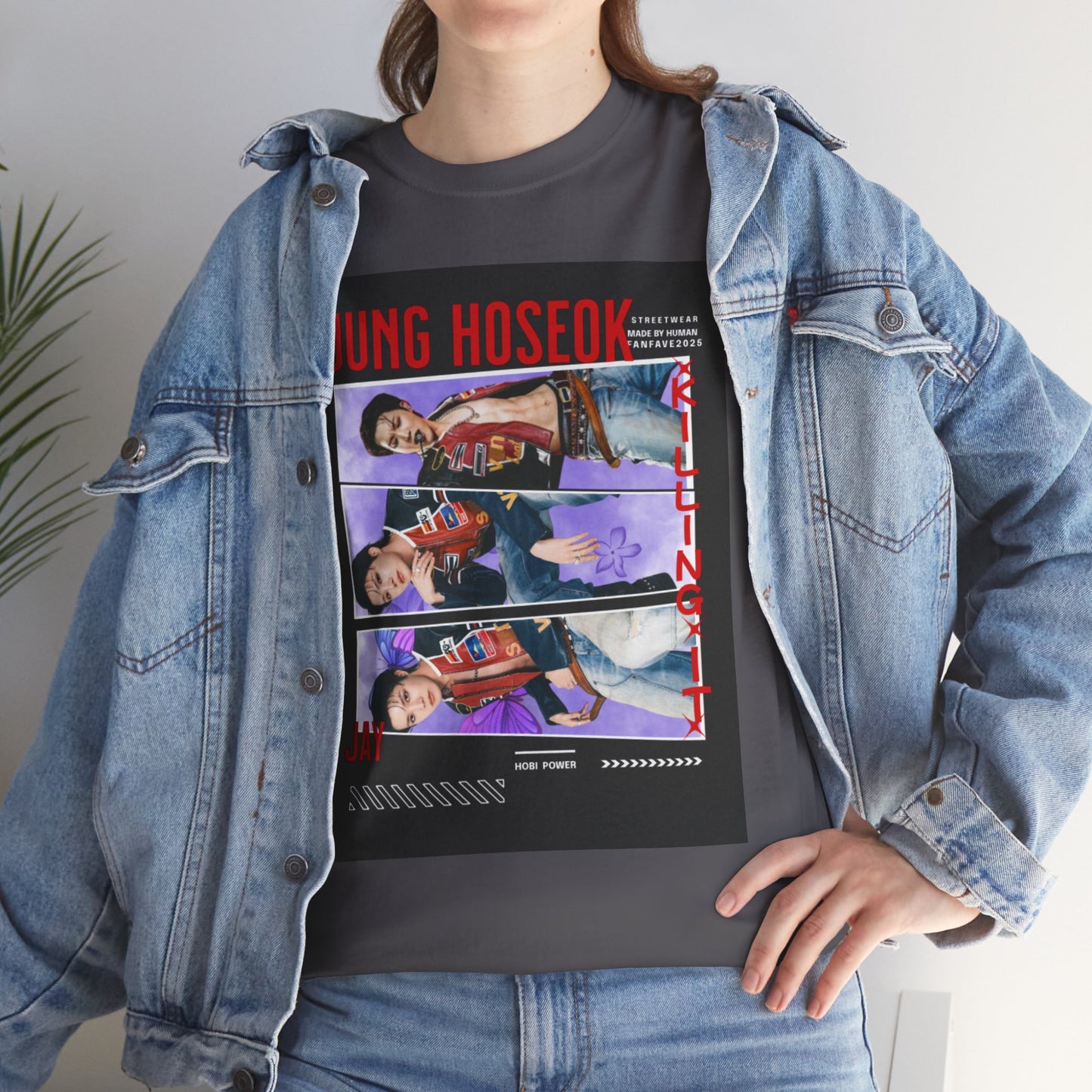 Jung Hoseok Photo Collage Tee — Retro K-Pop Fan Shirt