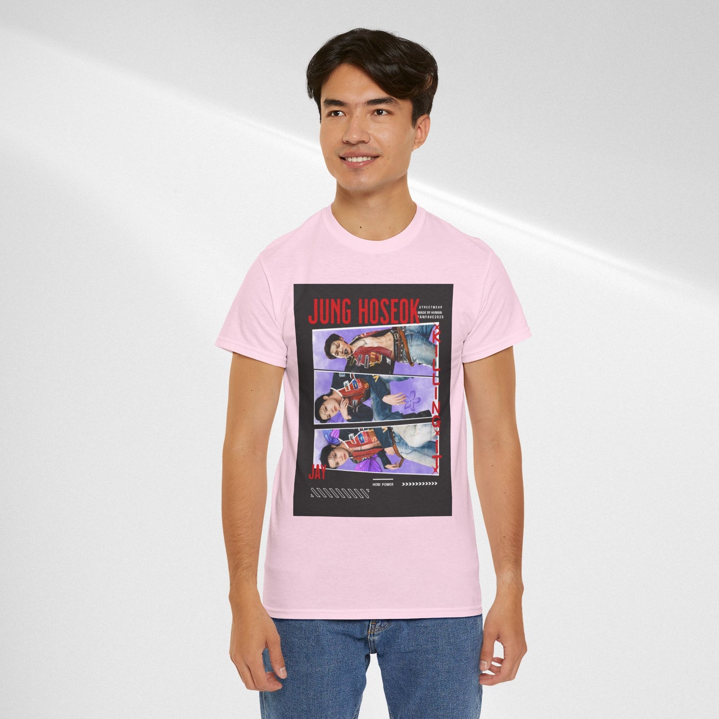 Jung Hoseok Photo Collage Tee — Retro K-Pop Fan Shirt