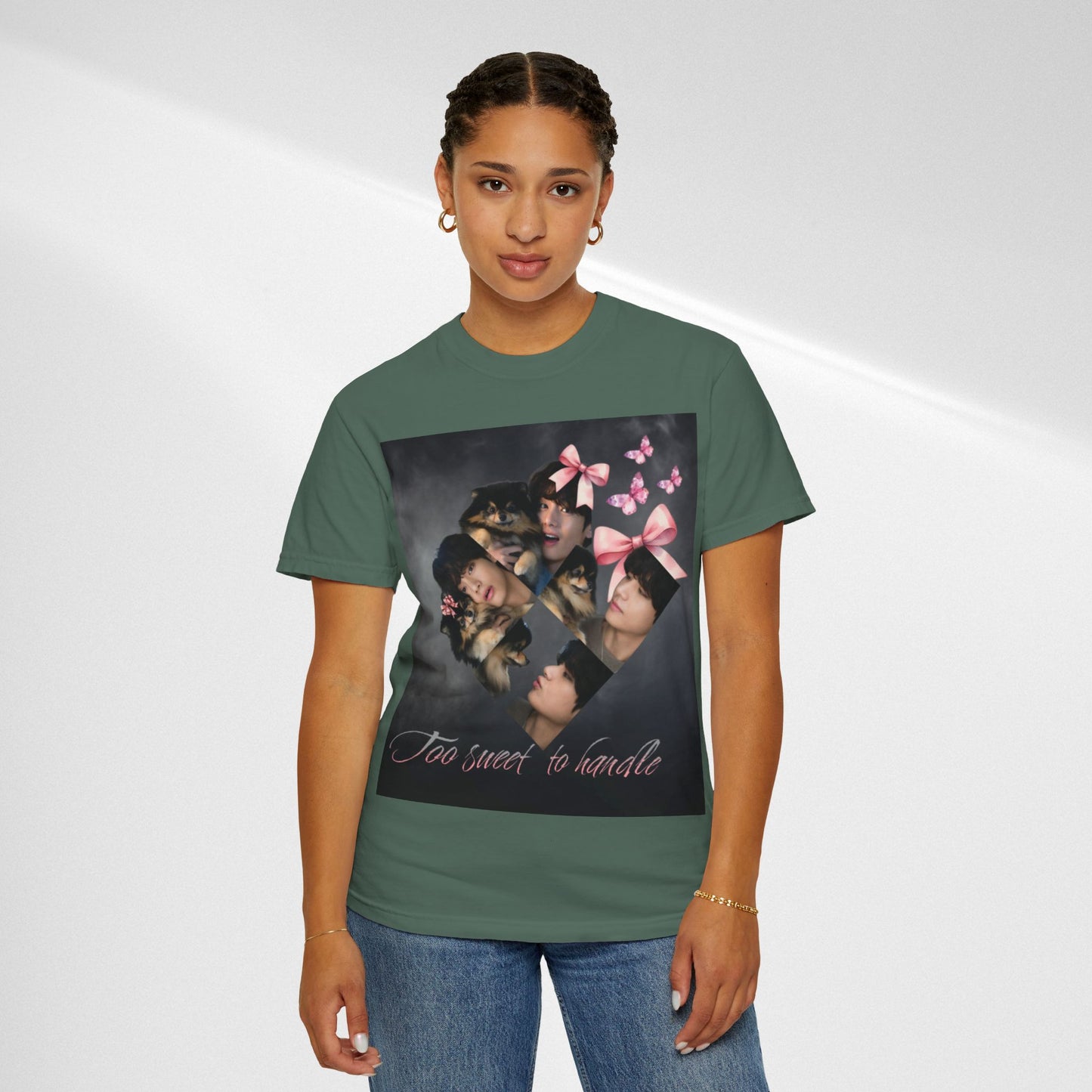 V Too Sweet to Handle T-Shirt — Cute Vintage Photo Collage Tee