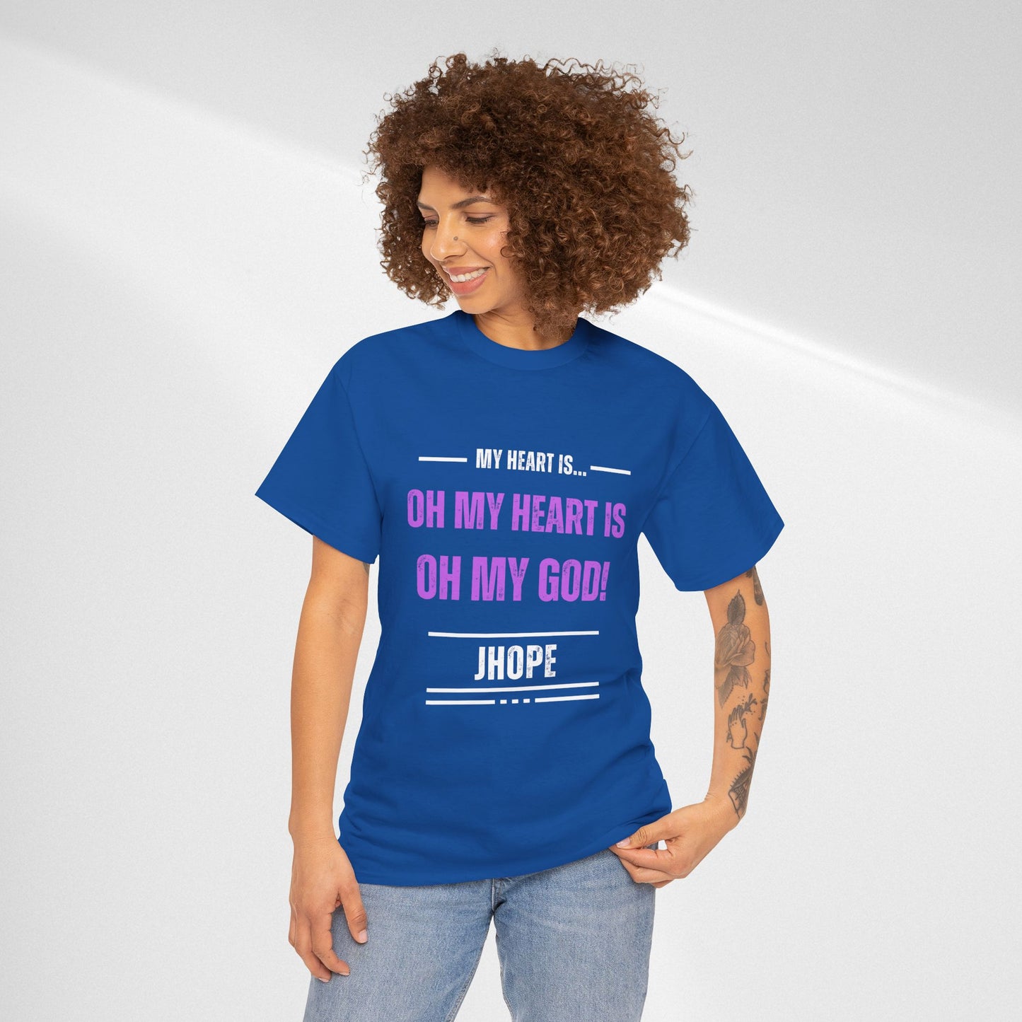 Graphic Tee — "Oh My Heart Is Oh My God!" J-Hope Fan Shirt