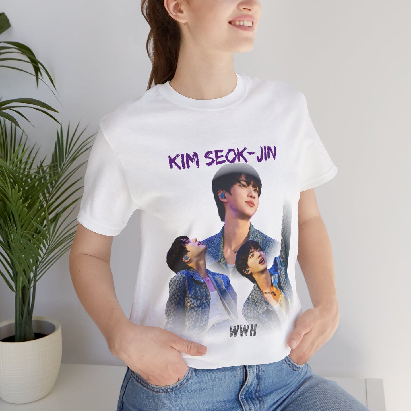 K-Pop Idol Photo Tee — 'Kim Seok-Jin' Graphic T-Shirt