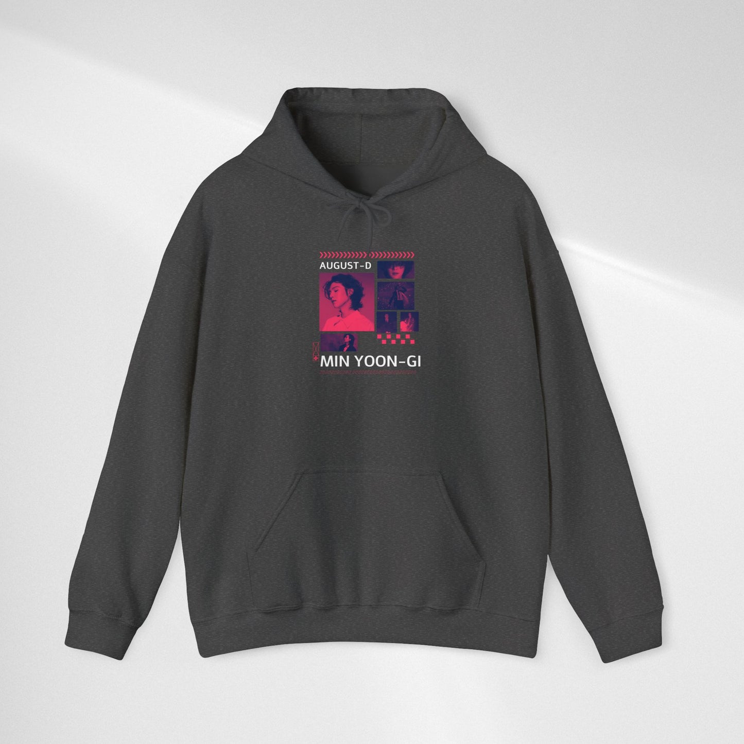 Min Yoon-gi Photo Grid Hoodie — K-Pop Retro Tour Aesthetic