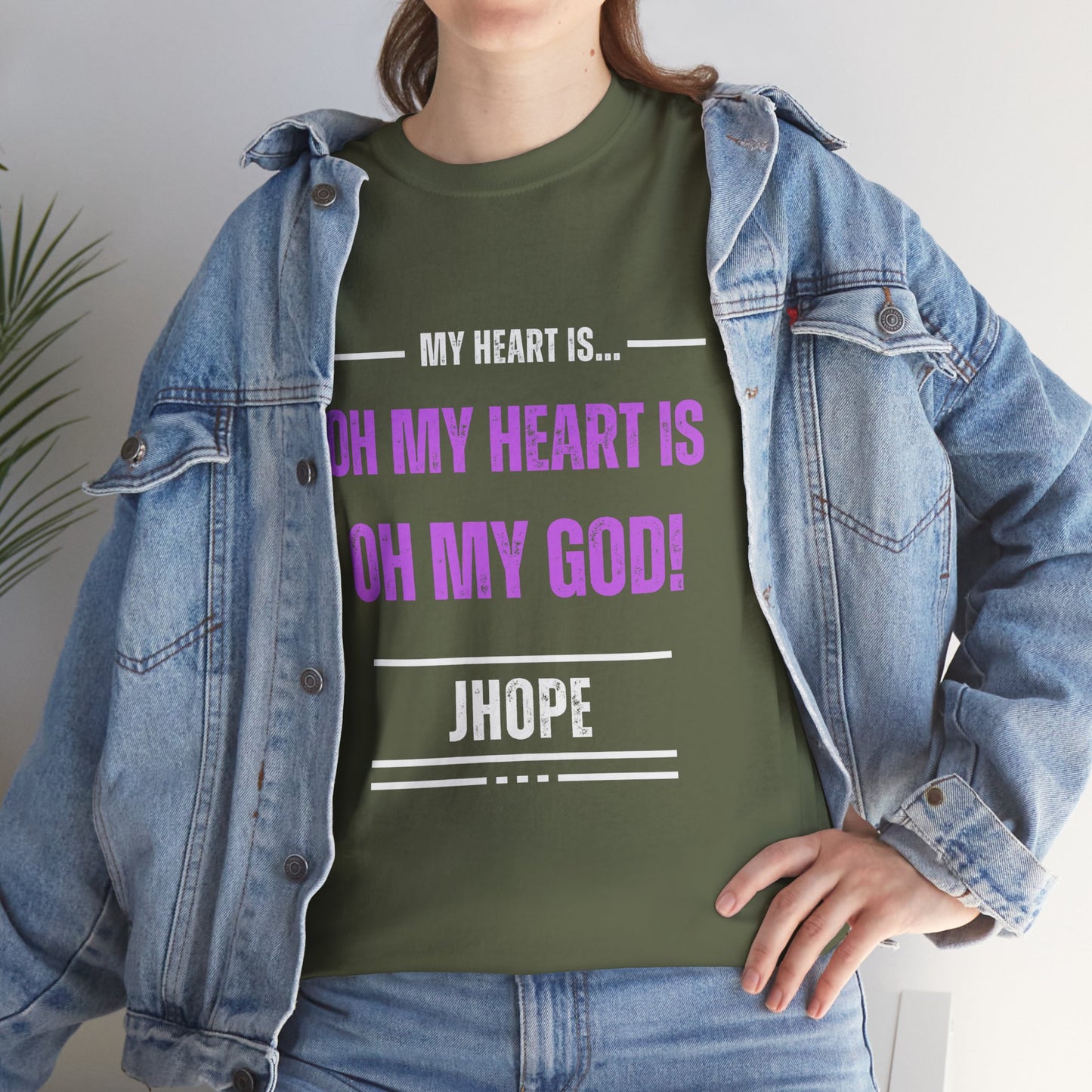 Graphic Tee — "Oh My Heart Is Oh My God!" J-Hope Fan Shirt