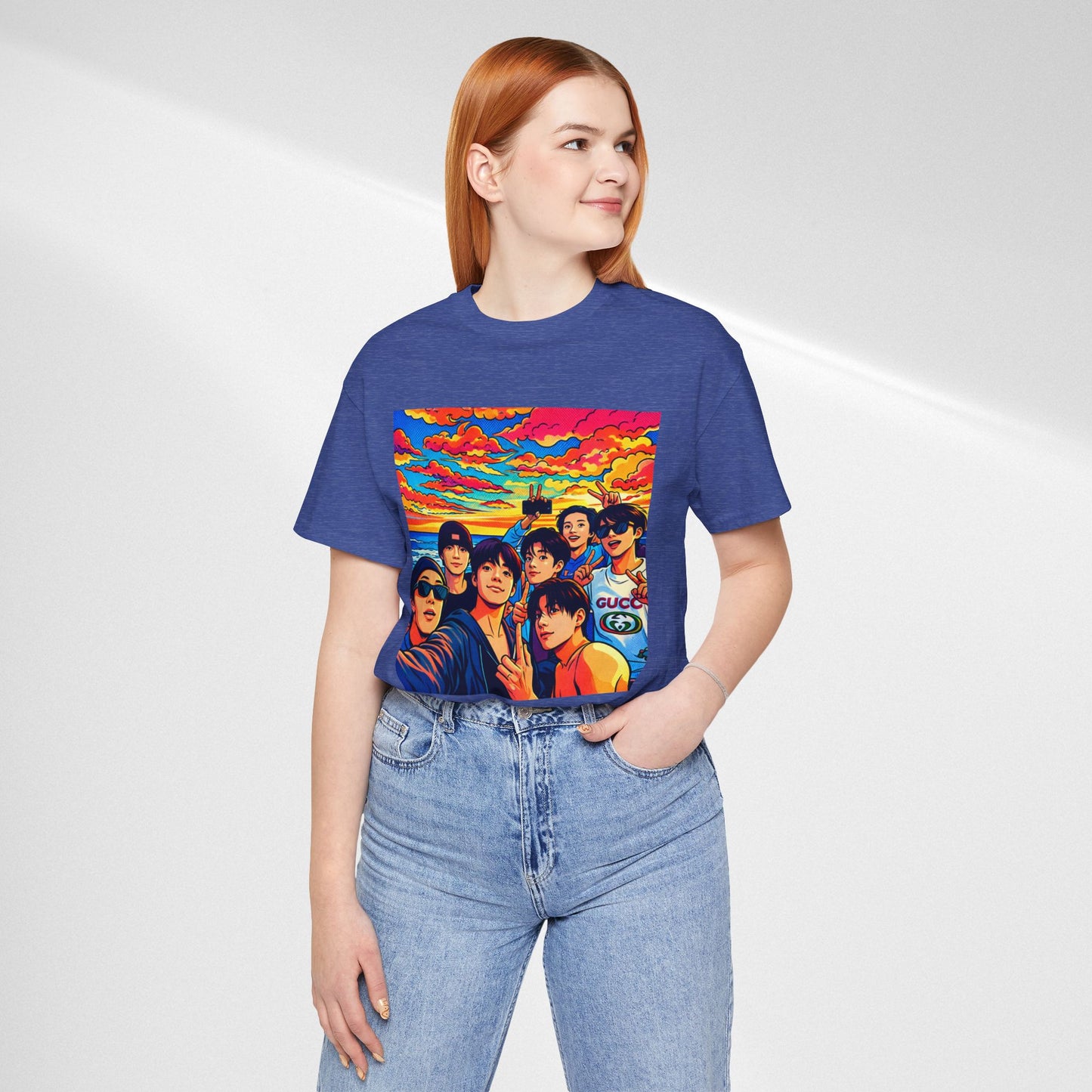 BTS Vibrant Sunset Group Portrait Tee
