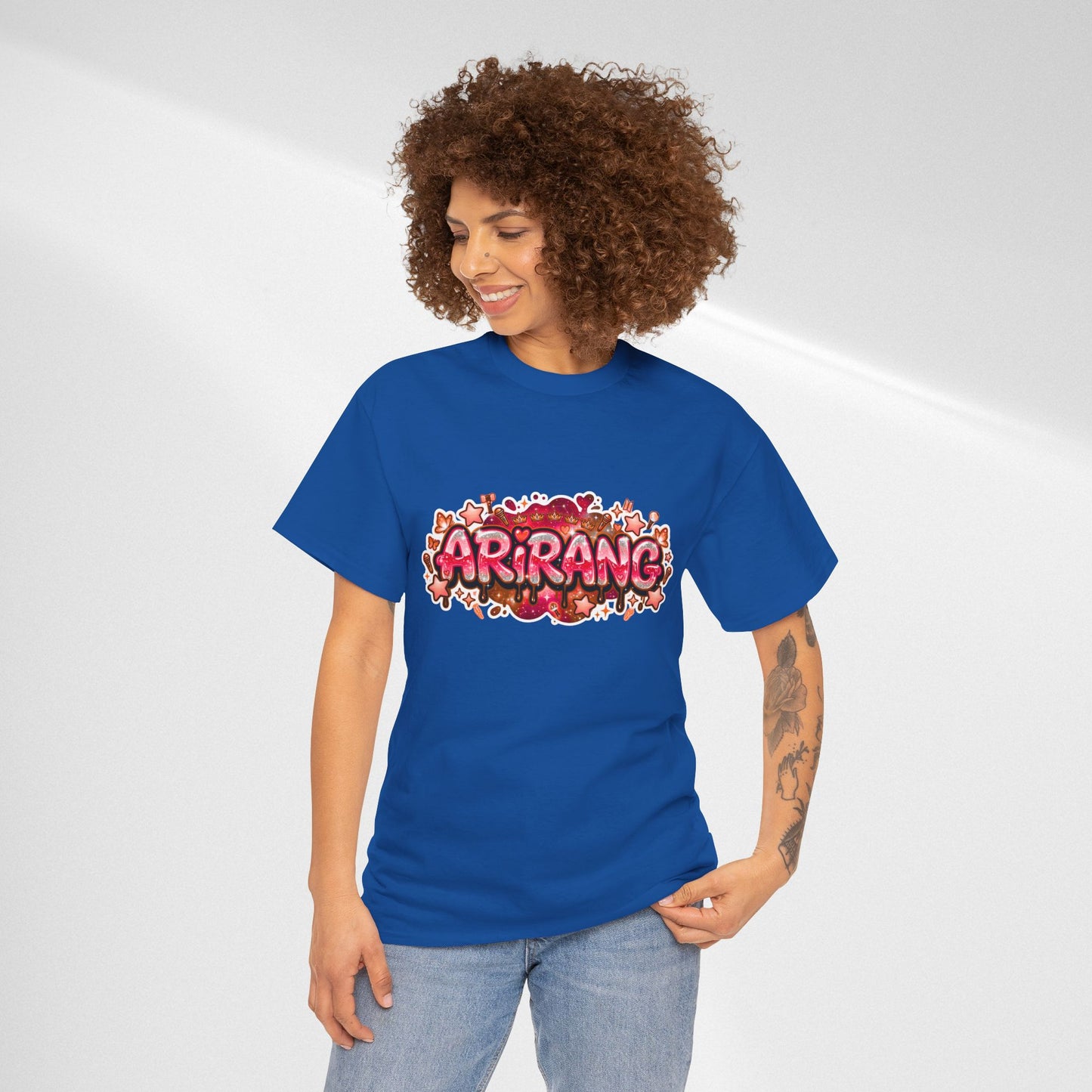 BTS Arirang Floral Graphic Tee - Korean Music Tribute Shirt