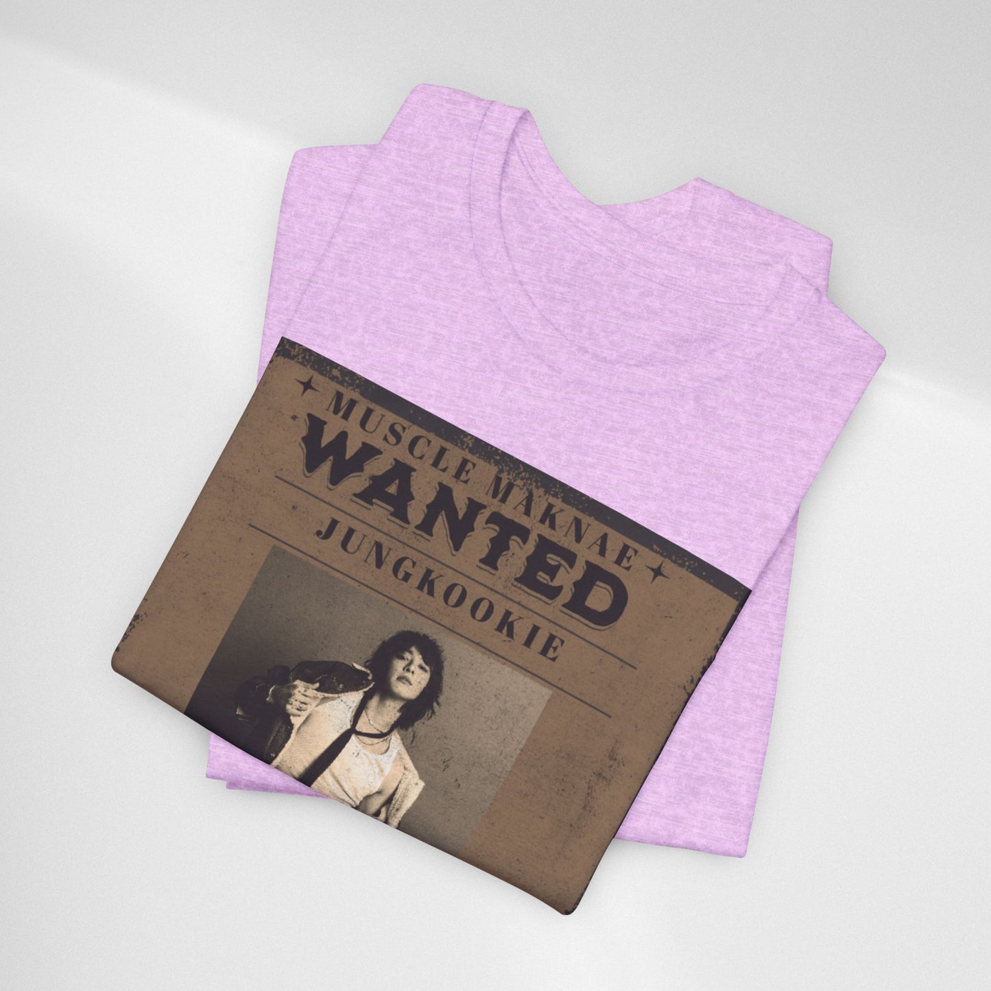 Wanted Poster Tee — 'Jungkook: Causing Global Meltdowns' Vintage K-Pop T-Shirt