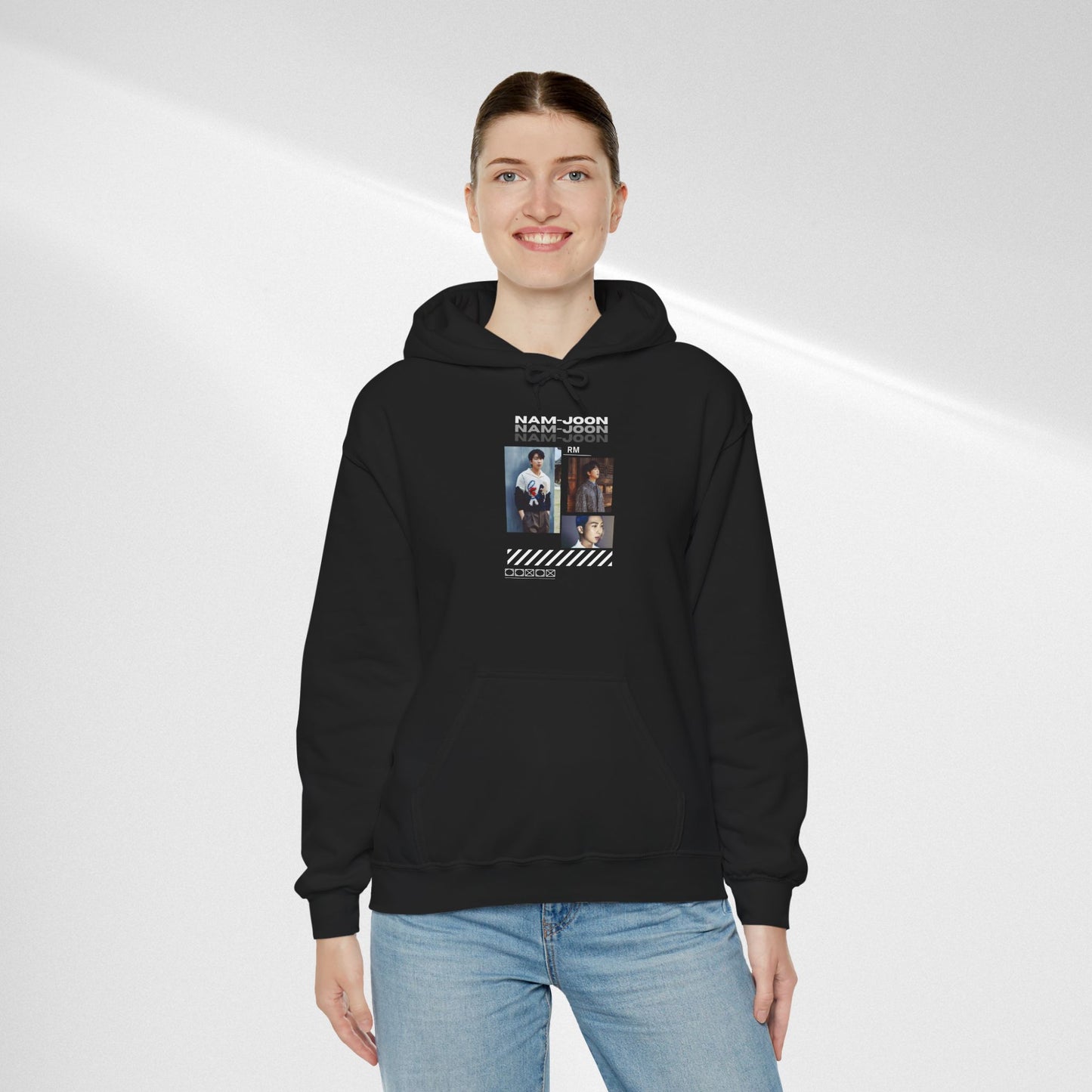 NAMJOON Hoodie — Retro Filmstrip Portrait Pullover