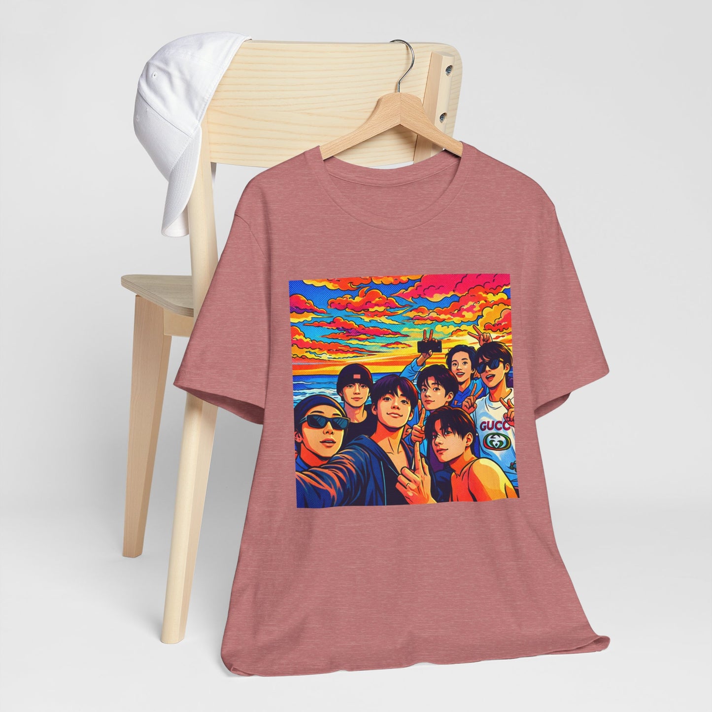 BTS Vibrant Sunset Group Portrait Tee
