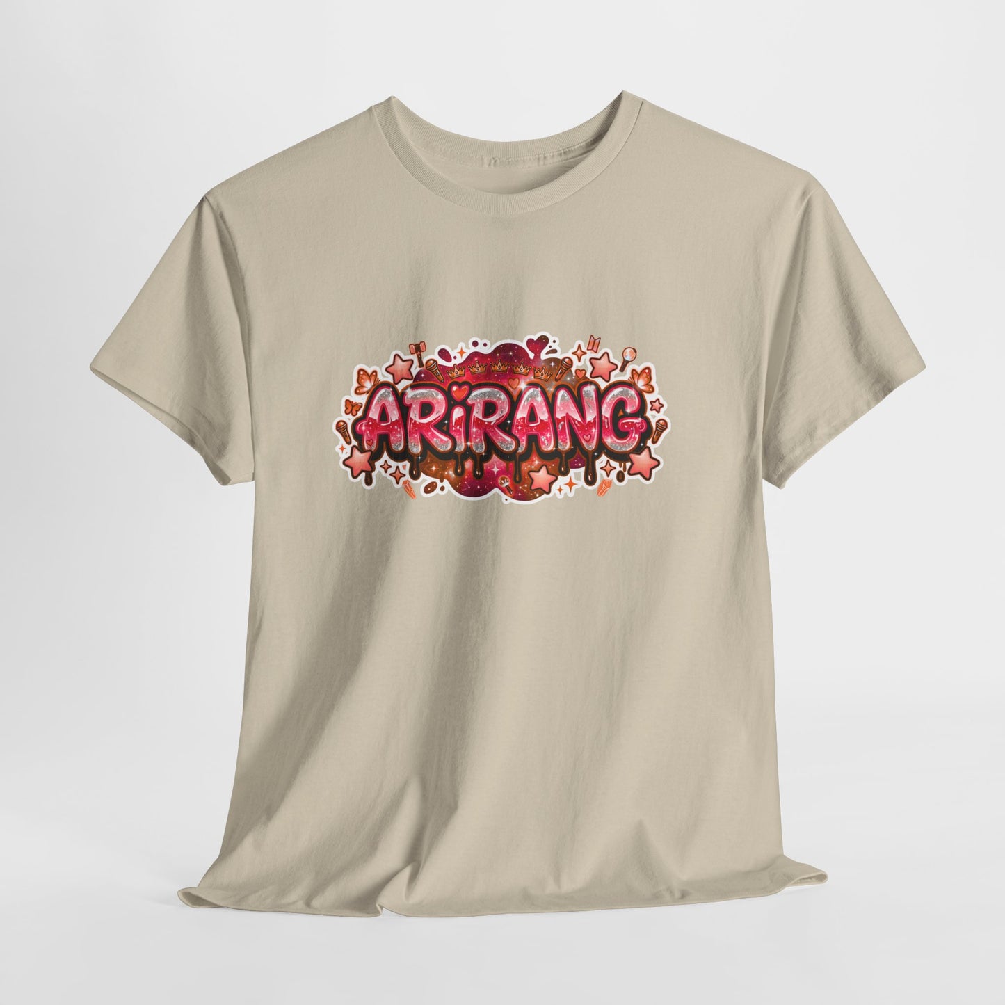 BTS Arirang Floral Graphic Tee - Korean Music Tribute Shirt