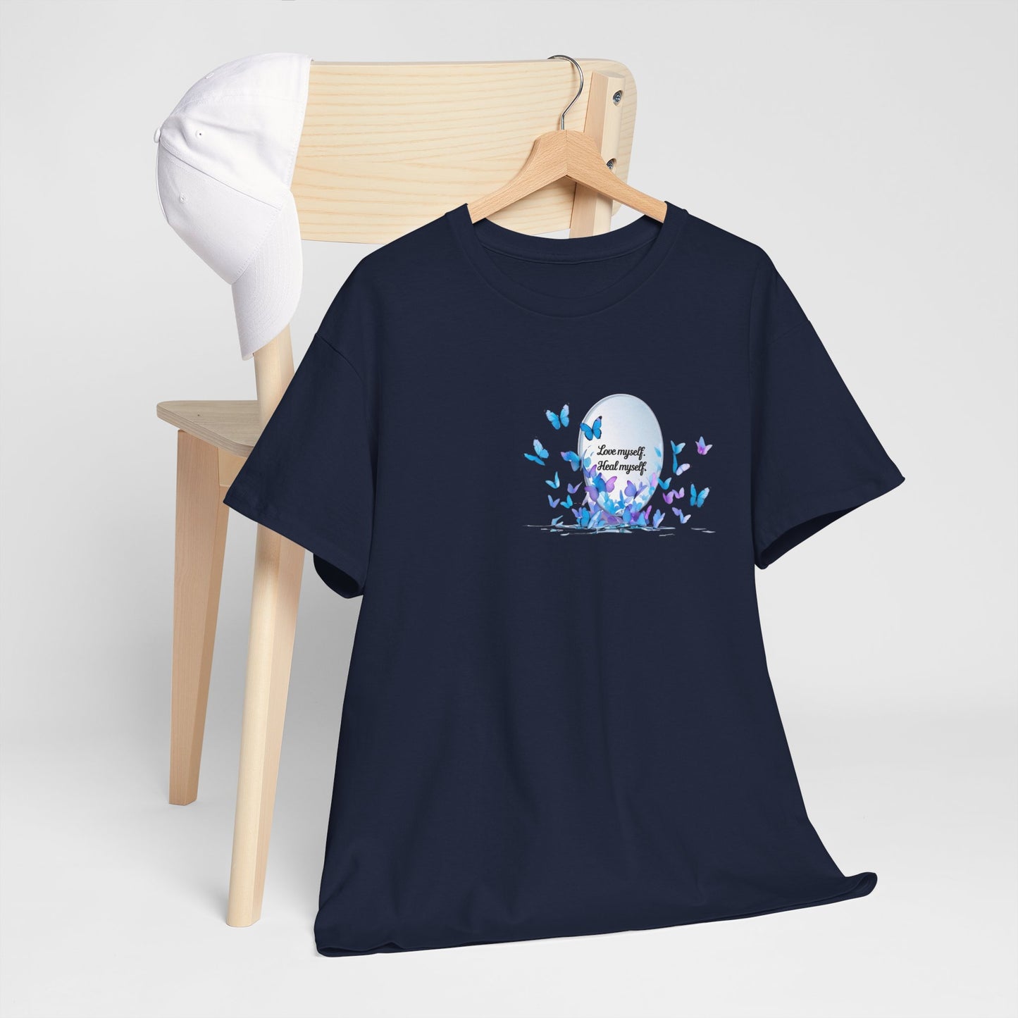 Butterfly Moon T-Shirt — "Strength Through Change" Inspirational Tee