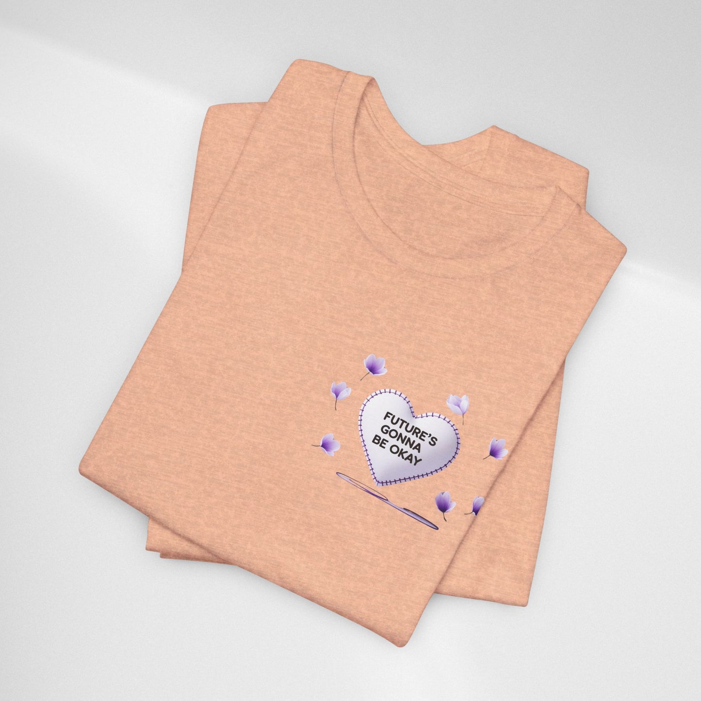 Future's Gonna Be Okay T-Shirt — Purple Heart Positive Graphic Tee