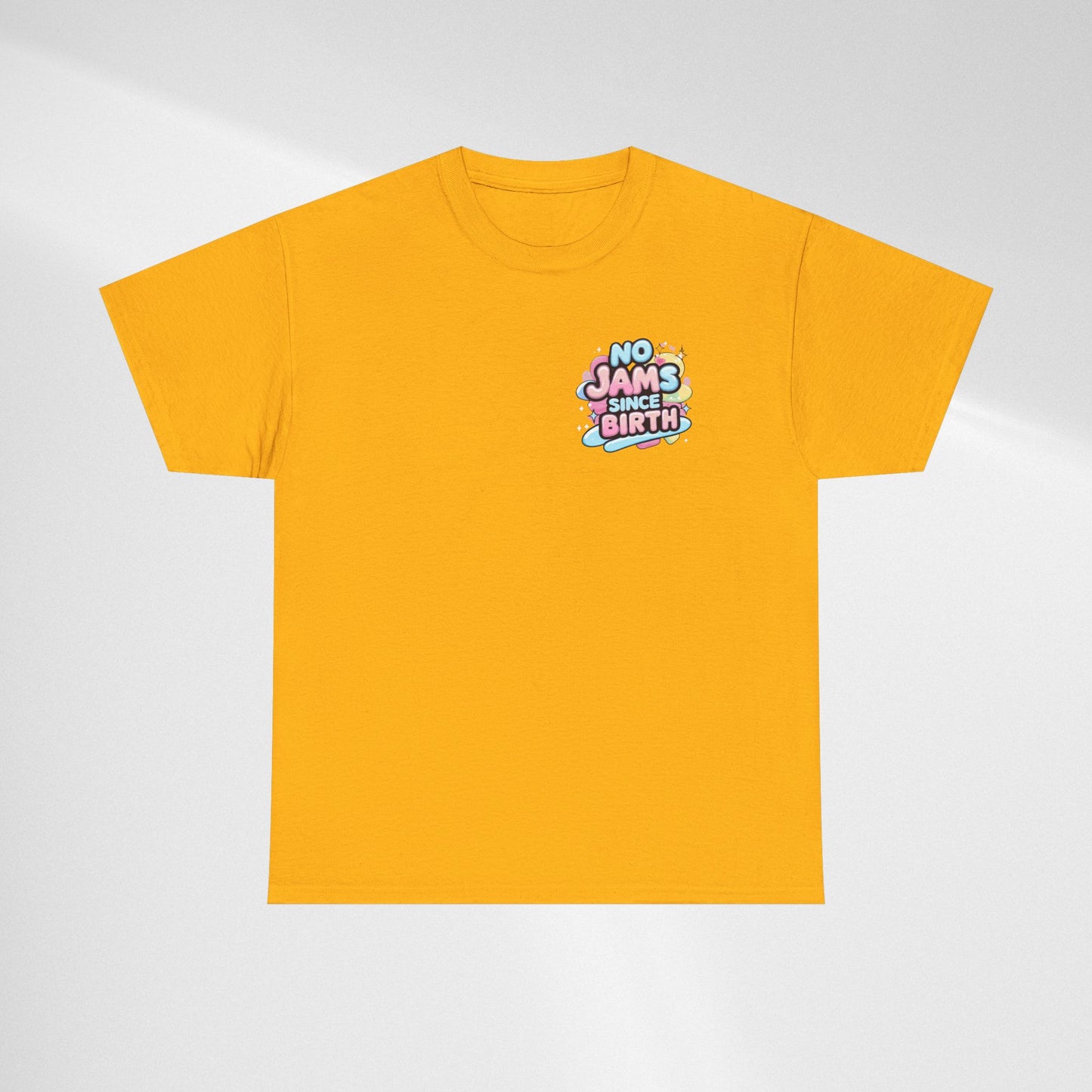 No Jams Since Birth T-Shirt — Cute Pastel Graphic Tee