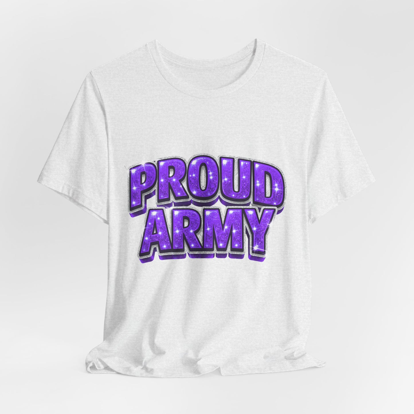 Proud Army T-Shirt — Bold Purple BTS Support Tee