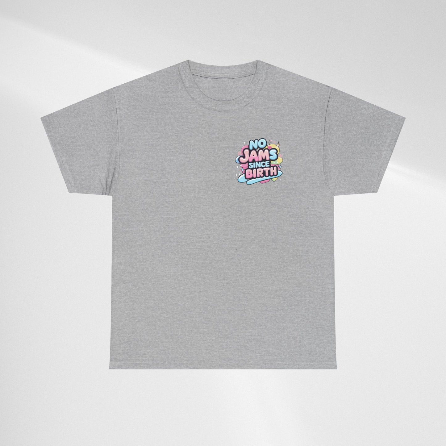 No Jams Since Birth T-Shirt — Cute Pastel Graphic Tee