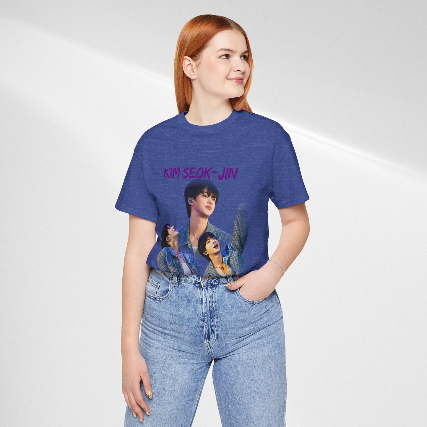 K-Pop Idol Photo Tee — 'Kim Seok-Jin' Graphic T-Shirt
