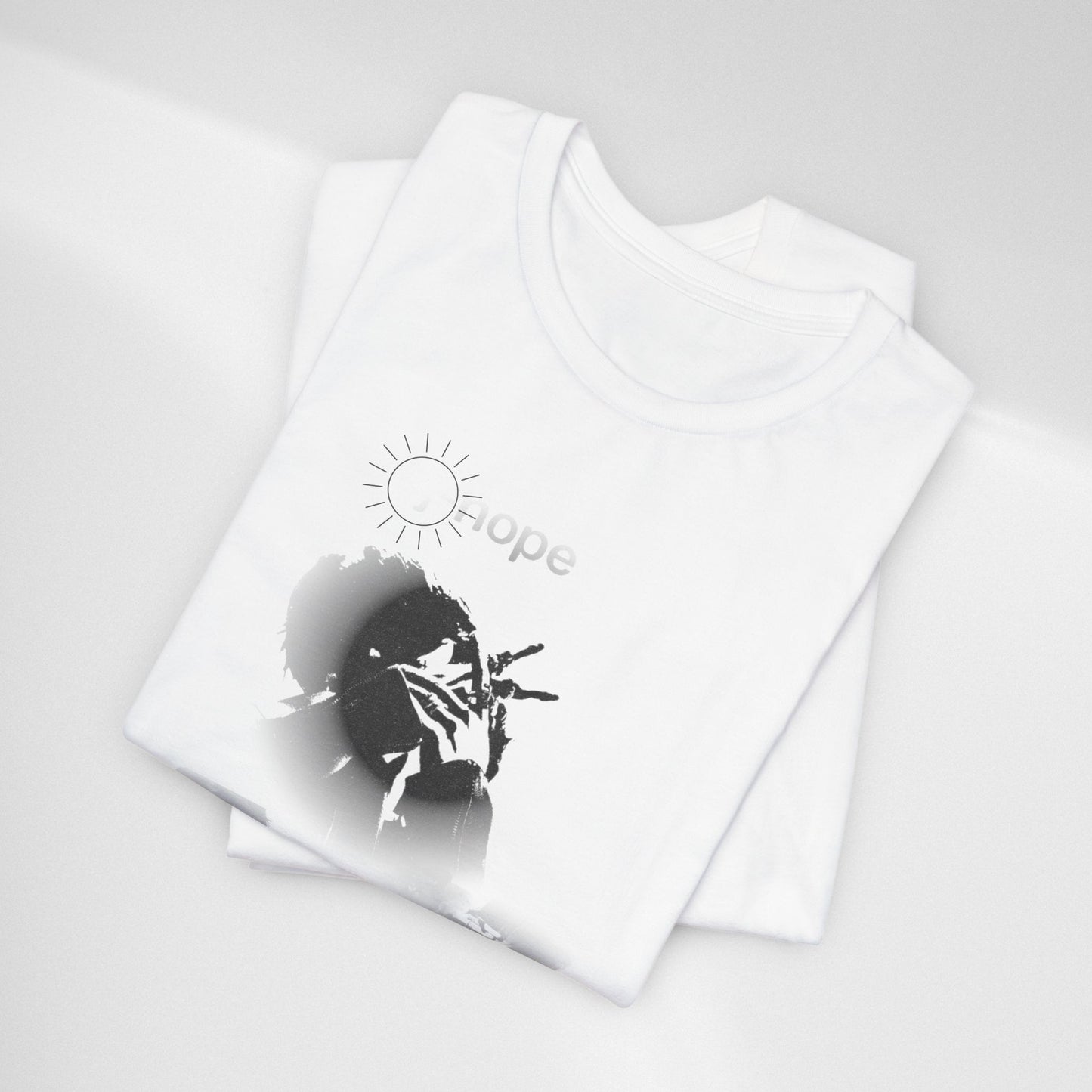 J hope Graphic Tee — Moody Monochrome Portraits