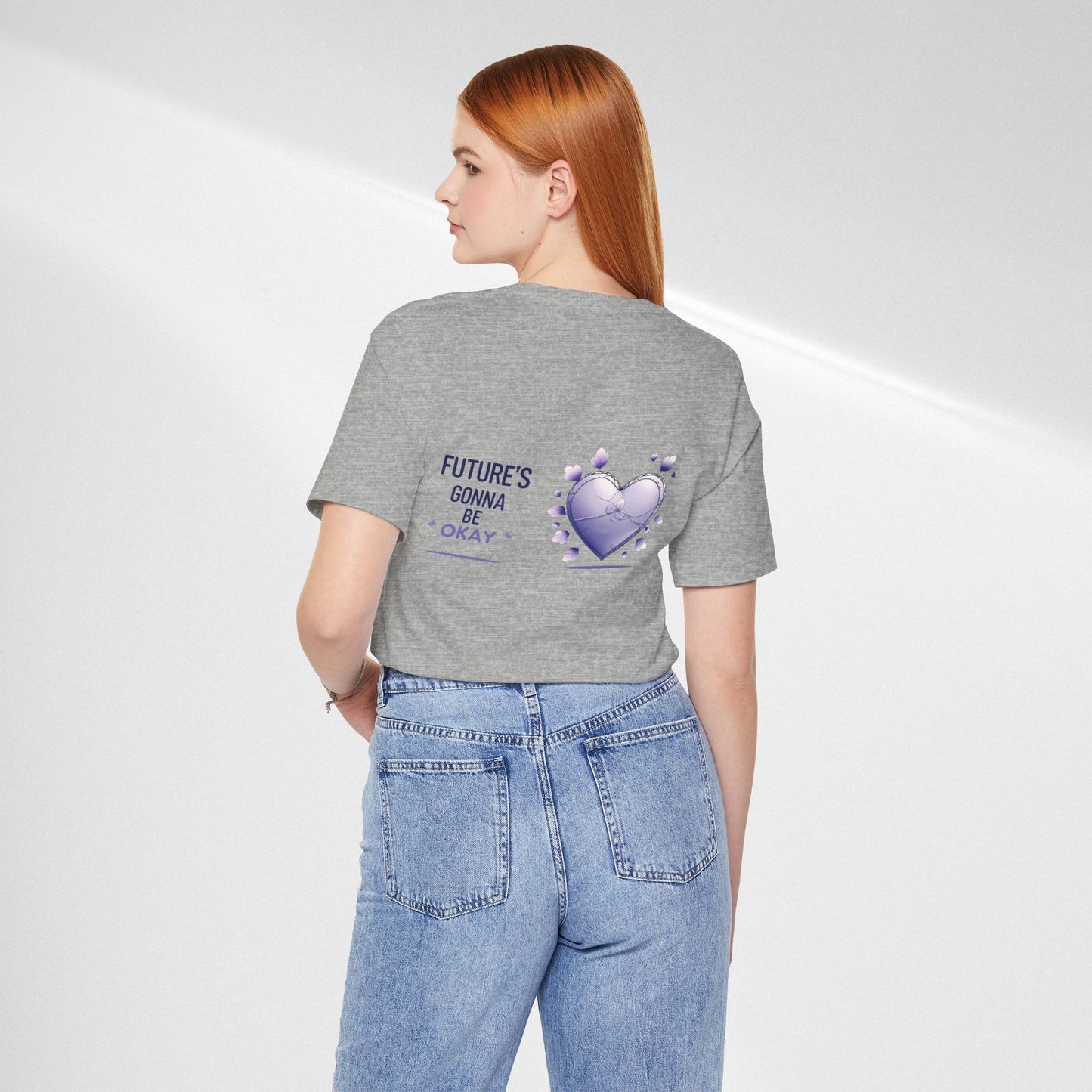 Future's Gonna Be Okay T-Shirt — Purple Heart Positive Graphic Tee