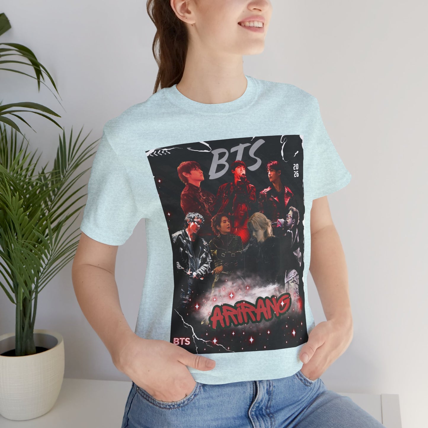 BTS ARIRANG Band Graphic Tee — 'BTS ARMY' Retro Concert Poster Shirt