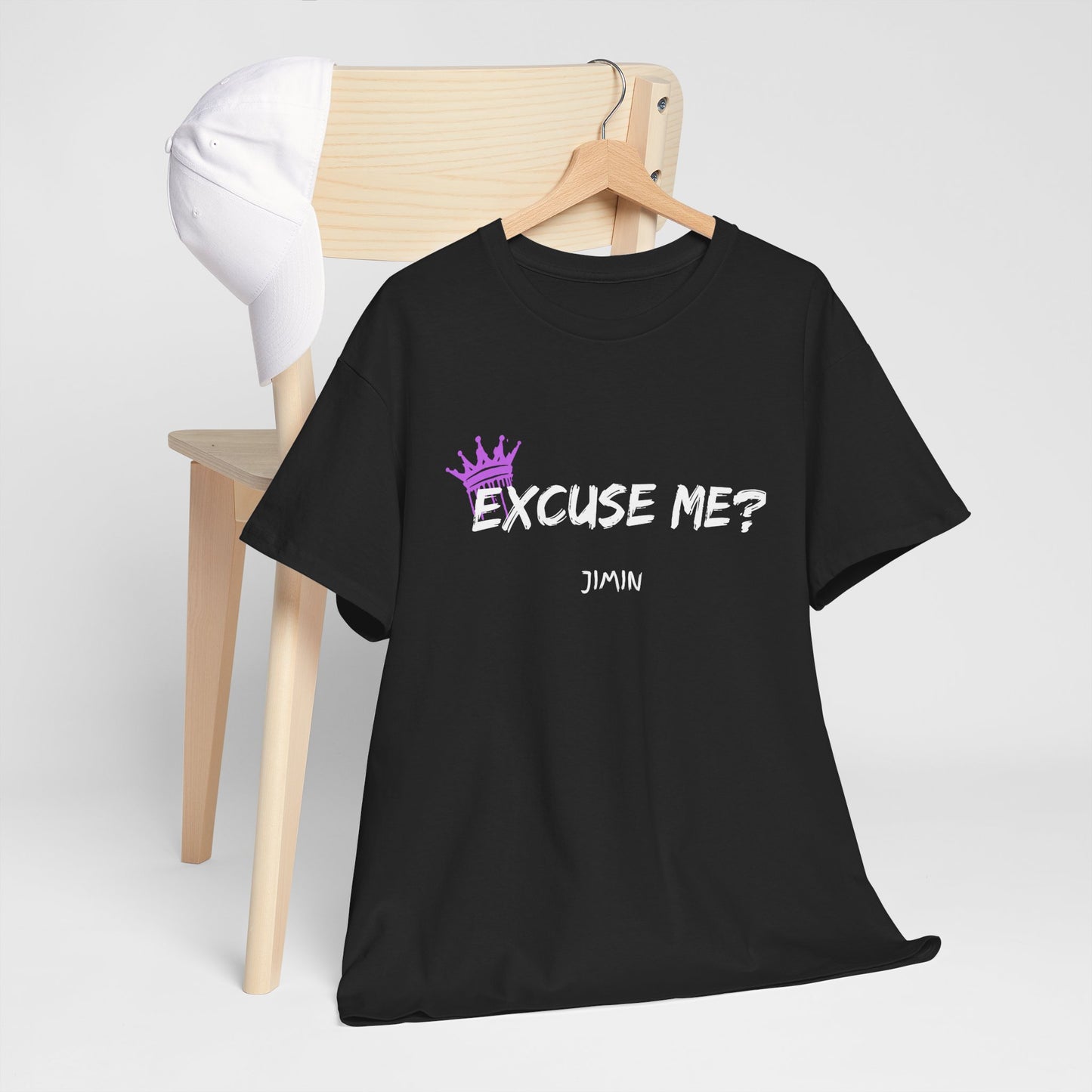 Excuse Me? Tee — Jimin Crown Graphic T‑Shirt