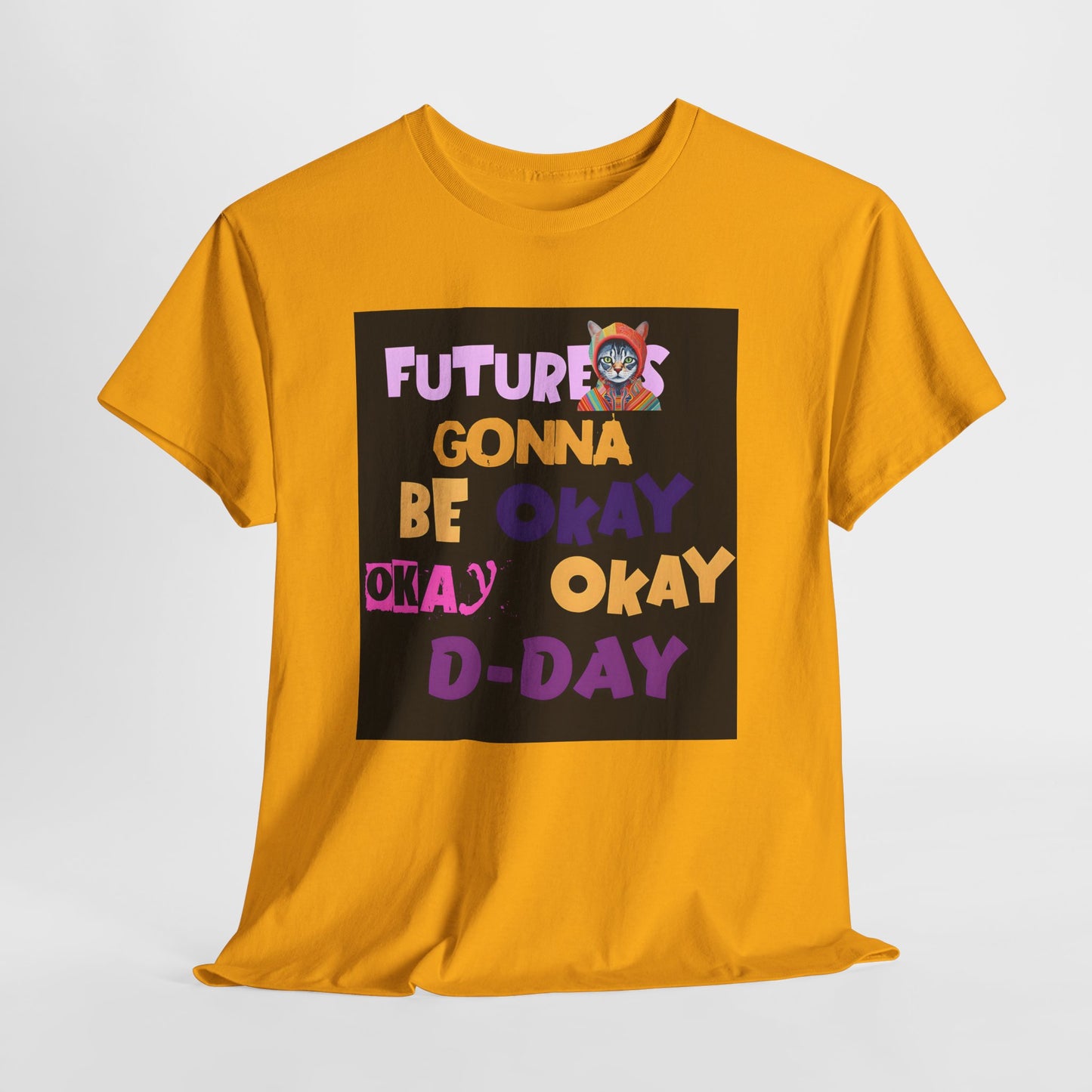 Future's Gonna Be Okay D-Day T-Shirt — Positive Retro Graphic Tee