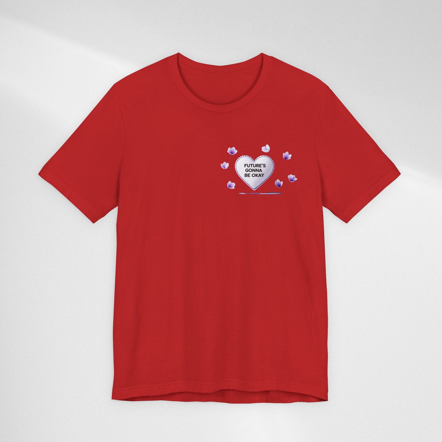 Future's Gonna Be Okay T-Shirt — Purple Heart Positive Graphic Tee