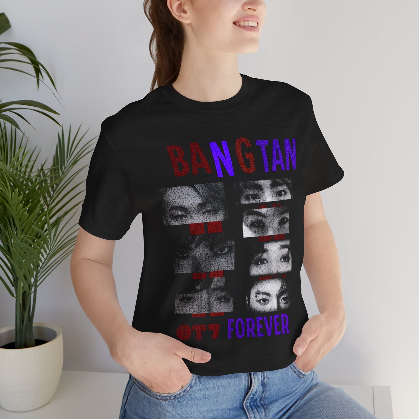 Bangtan Forever BTS Eyes Graphic Tee – K‑Pop Fan Shirt