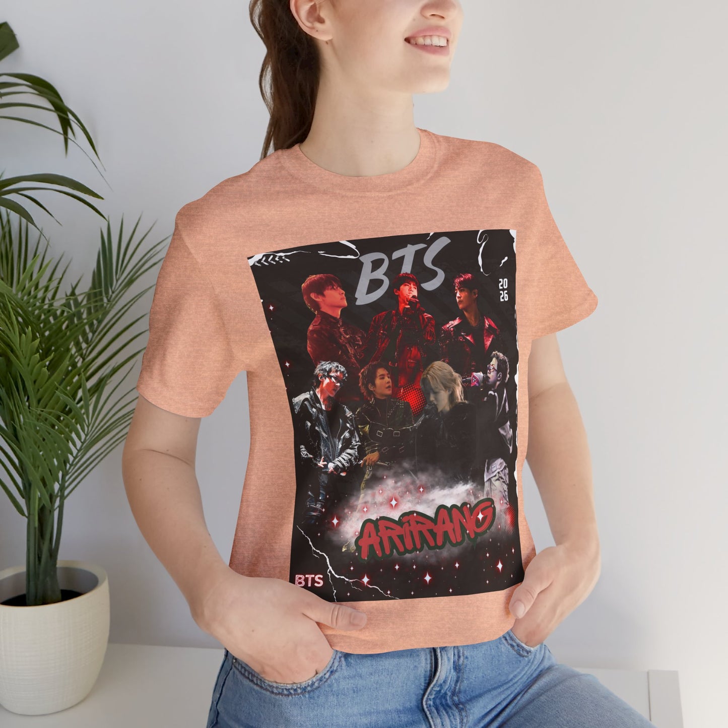 BTS ARIRANG Band Graphic Tee — 'BTS ARMY' Retro Concert Poster Shirt