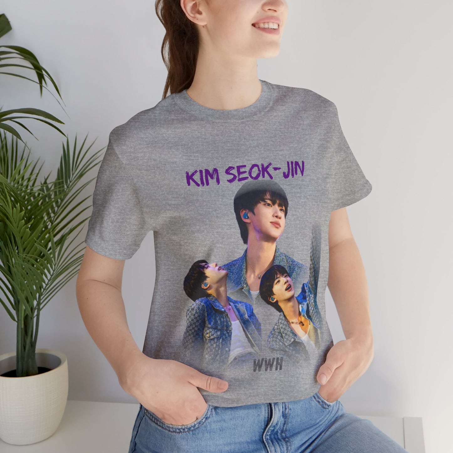 K-Pop Idol Photo Tee — 'Kim Seok-Jin' Graphic T-Shirt
